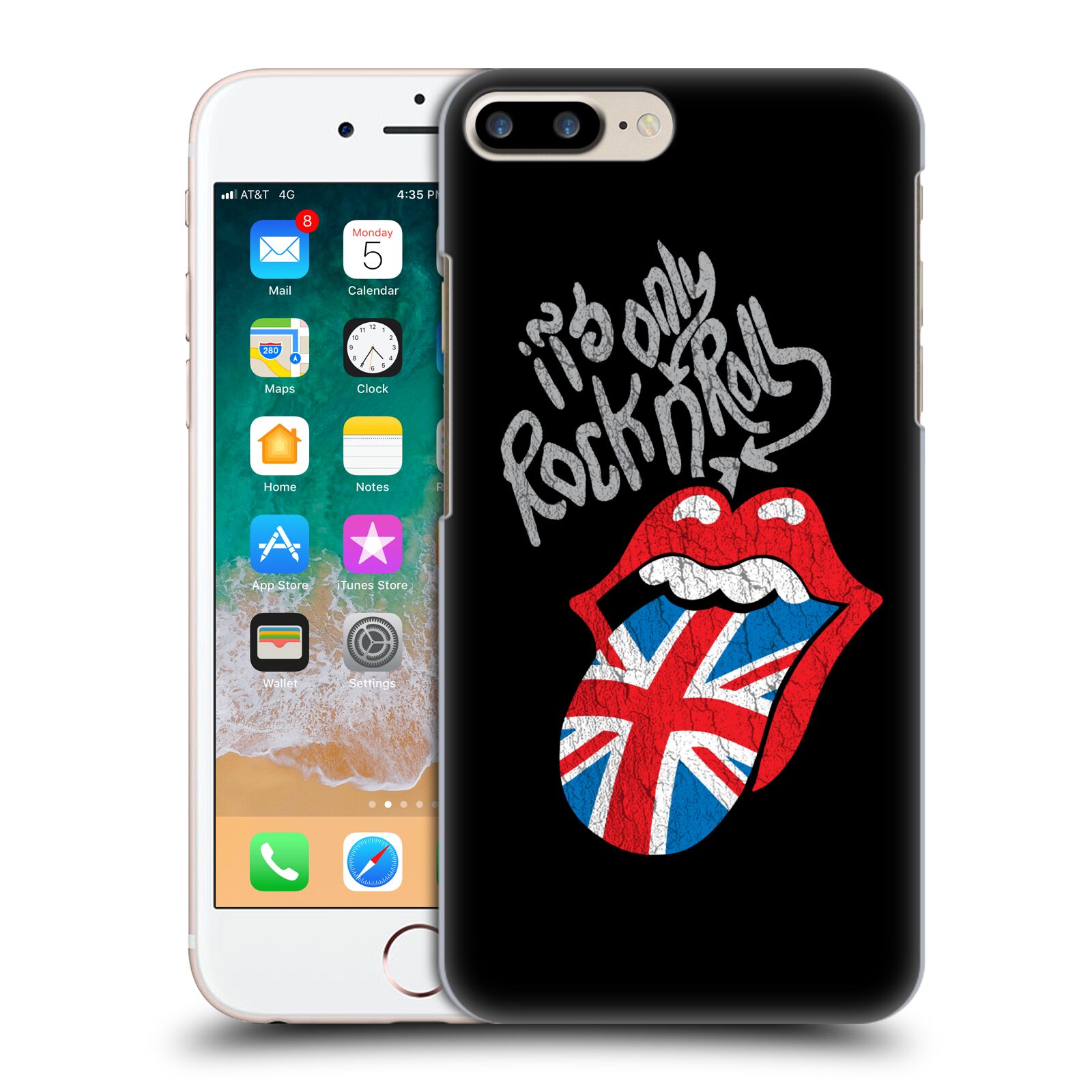 Zadní obal pro mobil Apple Iphone 7+ /  8+ - HEAD CASE - Rolling Stones - Británie