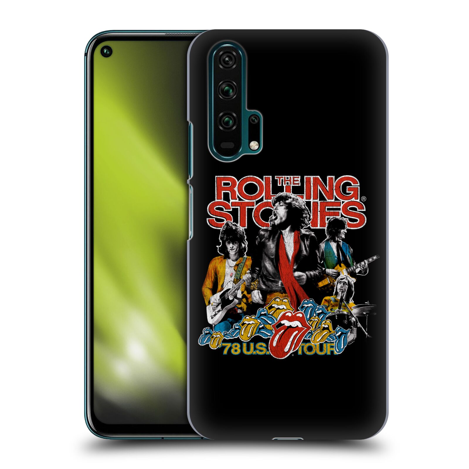 Pouzdro na mobil Honor 20 PRO - HEAD CASE - rocková skupina Rolling Stones barevný motiv