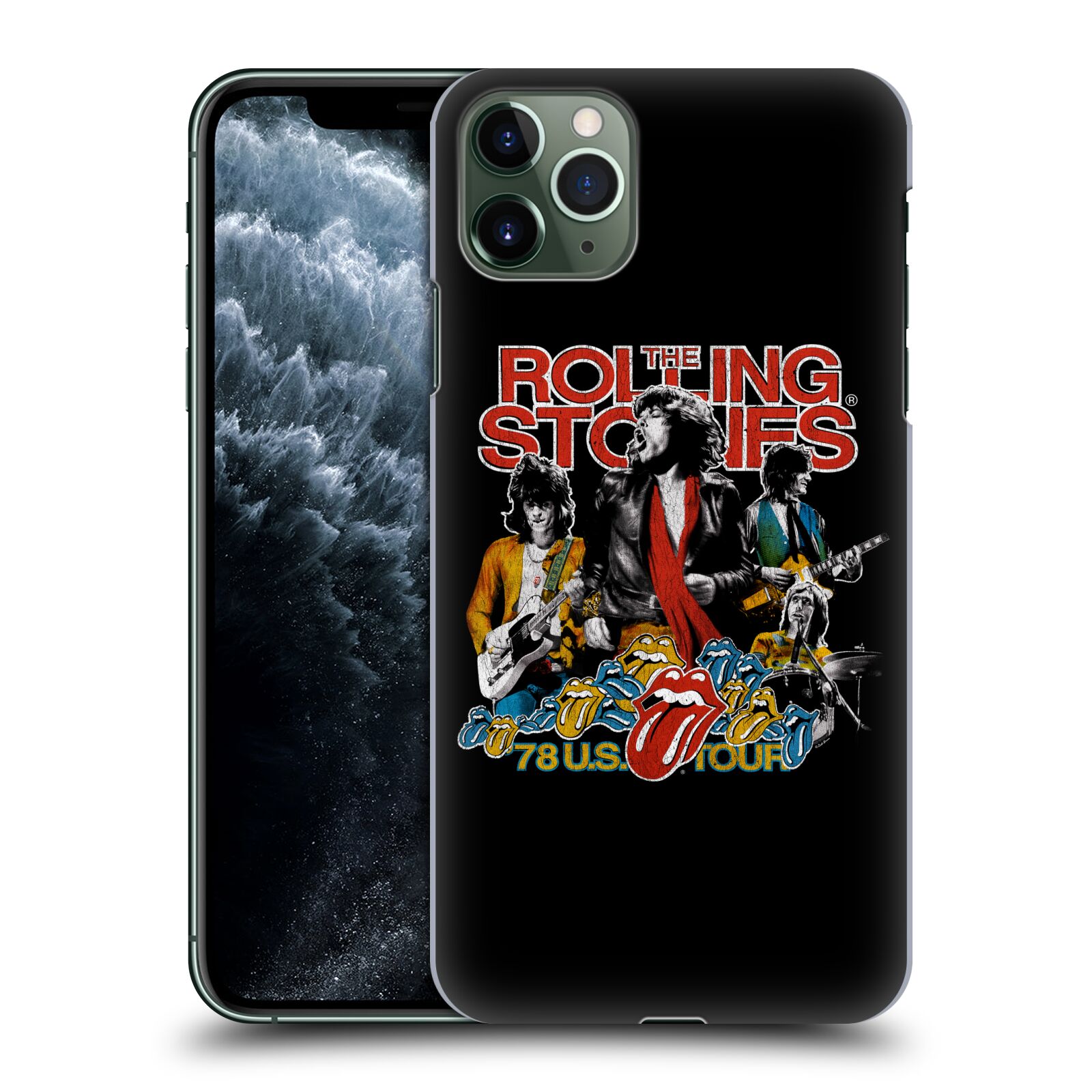 Pouzdro na mobil Apple Iphone 11 PRO MAX - HEAD CASE - rocková skupina Rolling Stones barevný motiv