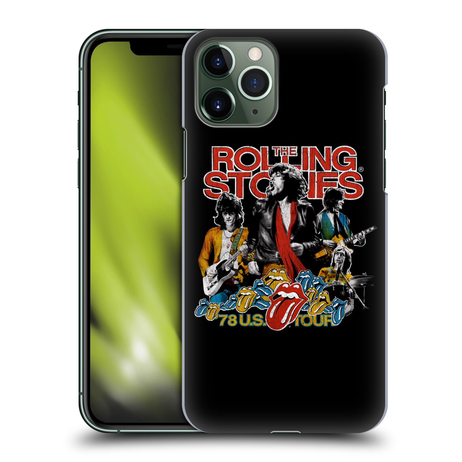 Pouzdro na mobil Apple Iphone 11 PRO - HEAD CASE - rocková skupina Rolling Stones barevný motiv