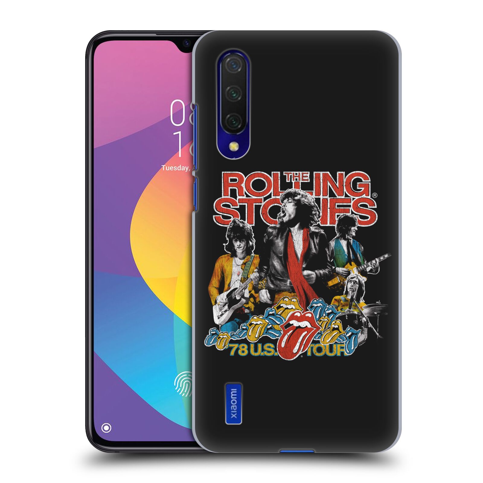 Zadní kryt na mobil Xiaomi MI 9 LITE rocková skupina Rolling Stones barevný motiv