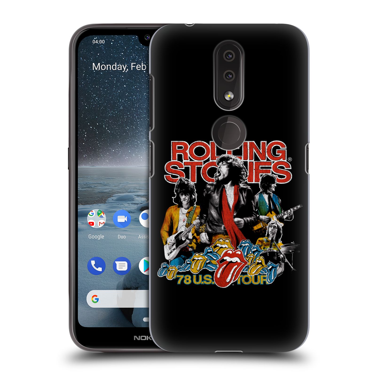 Pouzdro na mobil Nokia 4.2 - HEAD CASE - rocková skupina Rolling Stones barevný motiv