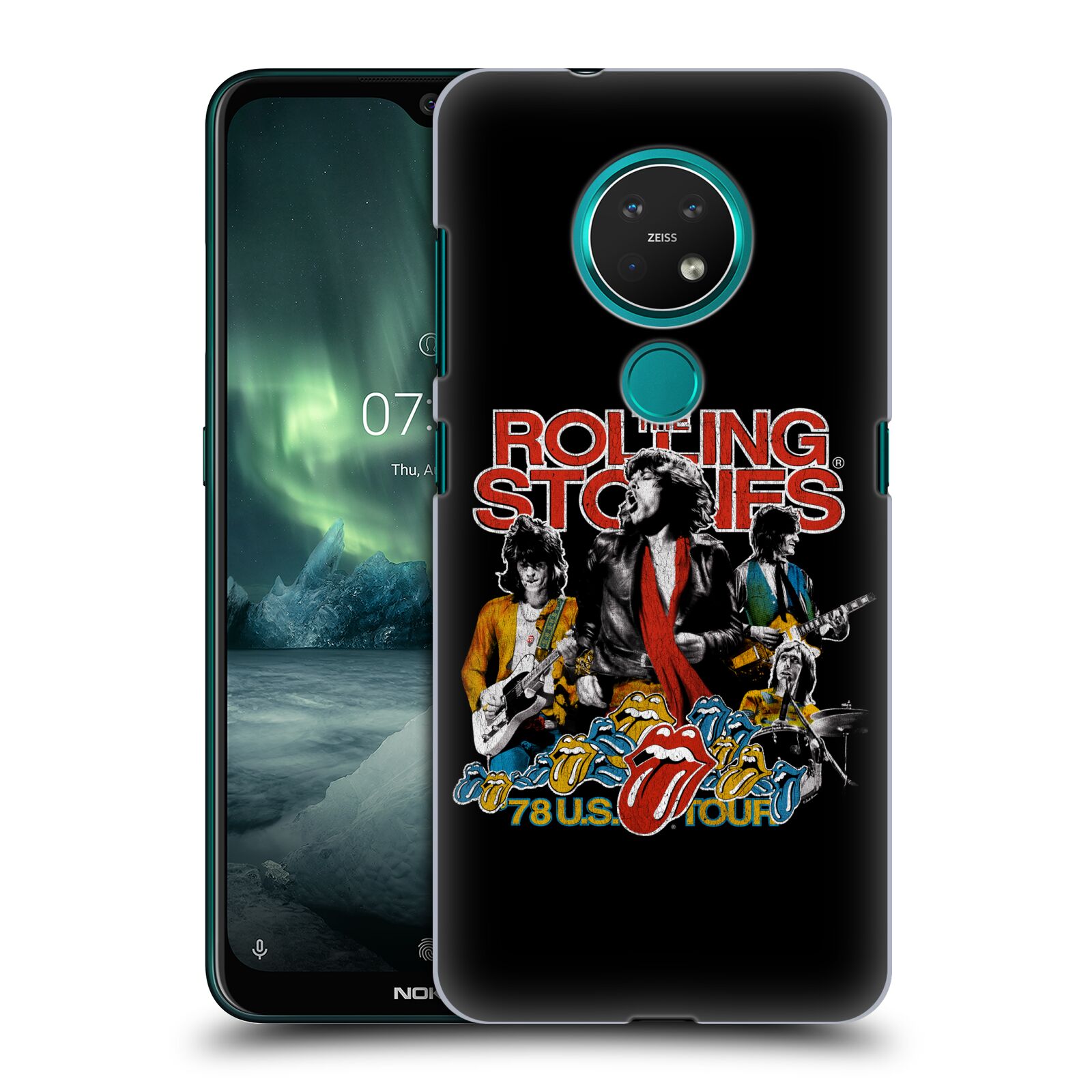 Pouzdro na mobil NOKIA 7.2 - HEAD CASE - rocková skupina Rolling Stones barevný motiv