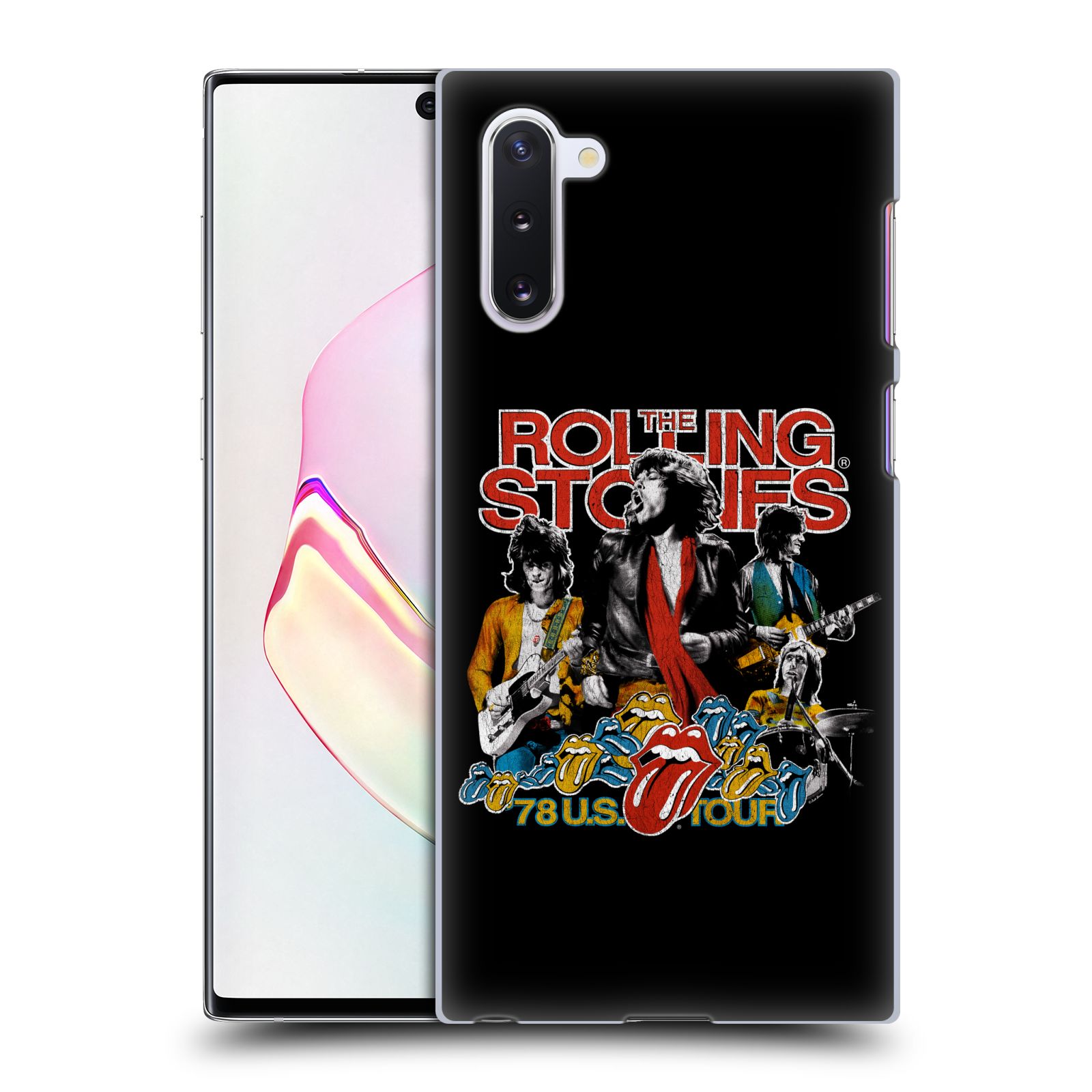 Pouzdro na mobil Samsung Galaxy Note 10 - HEAD CASE - rocková skupina Rolling Stones barevný motiv