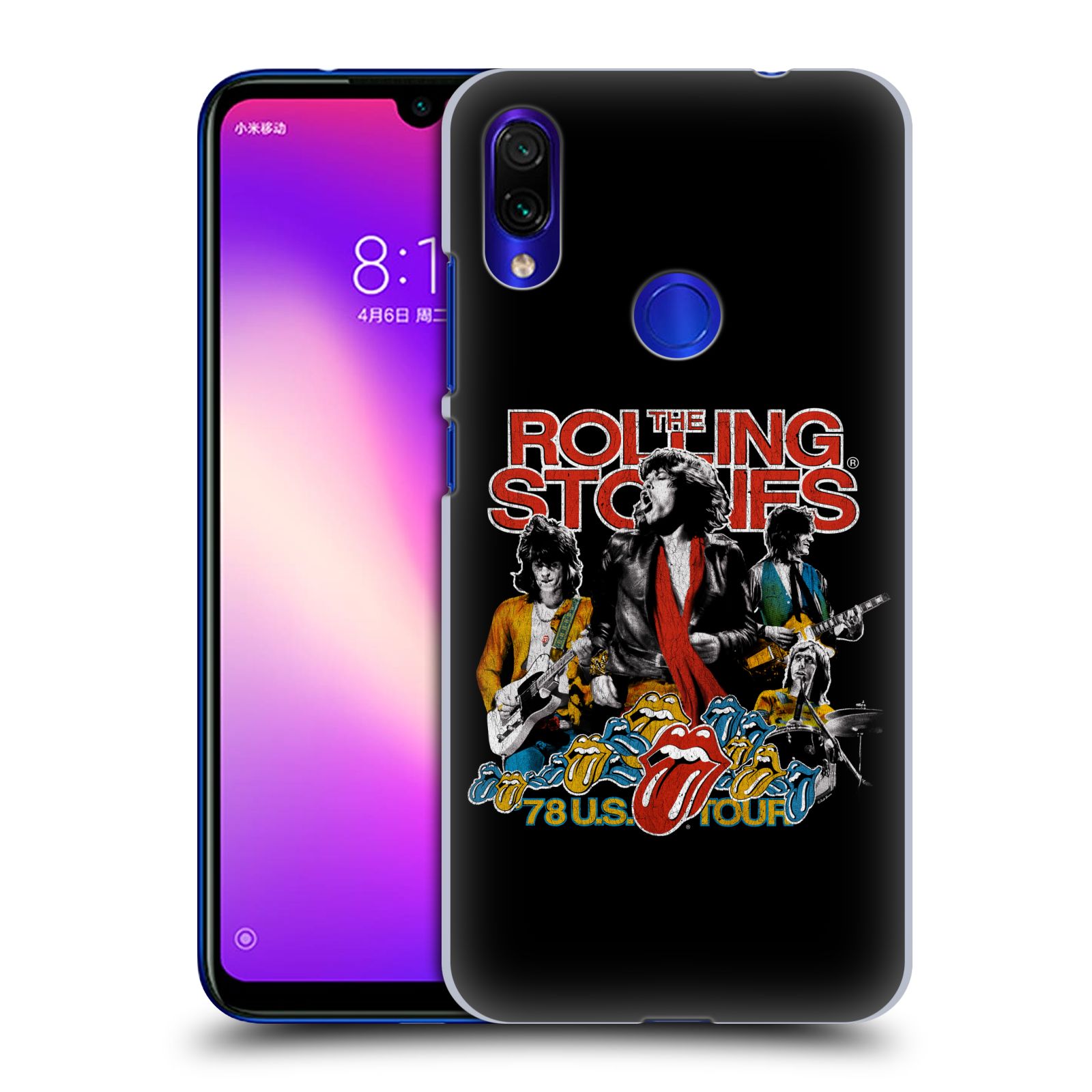 Pouzdro na mobil Xiaomi Redmi Note 7 - Head Case - rocková skupina Rolling Stones barevný motiv