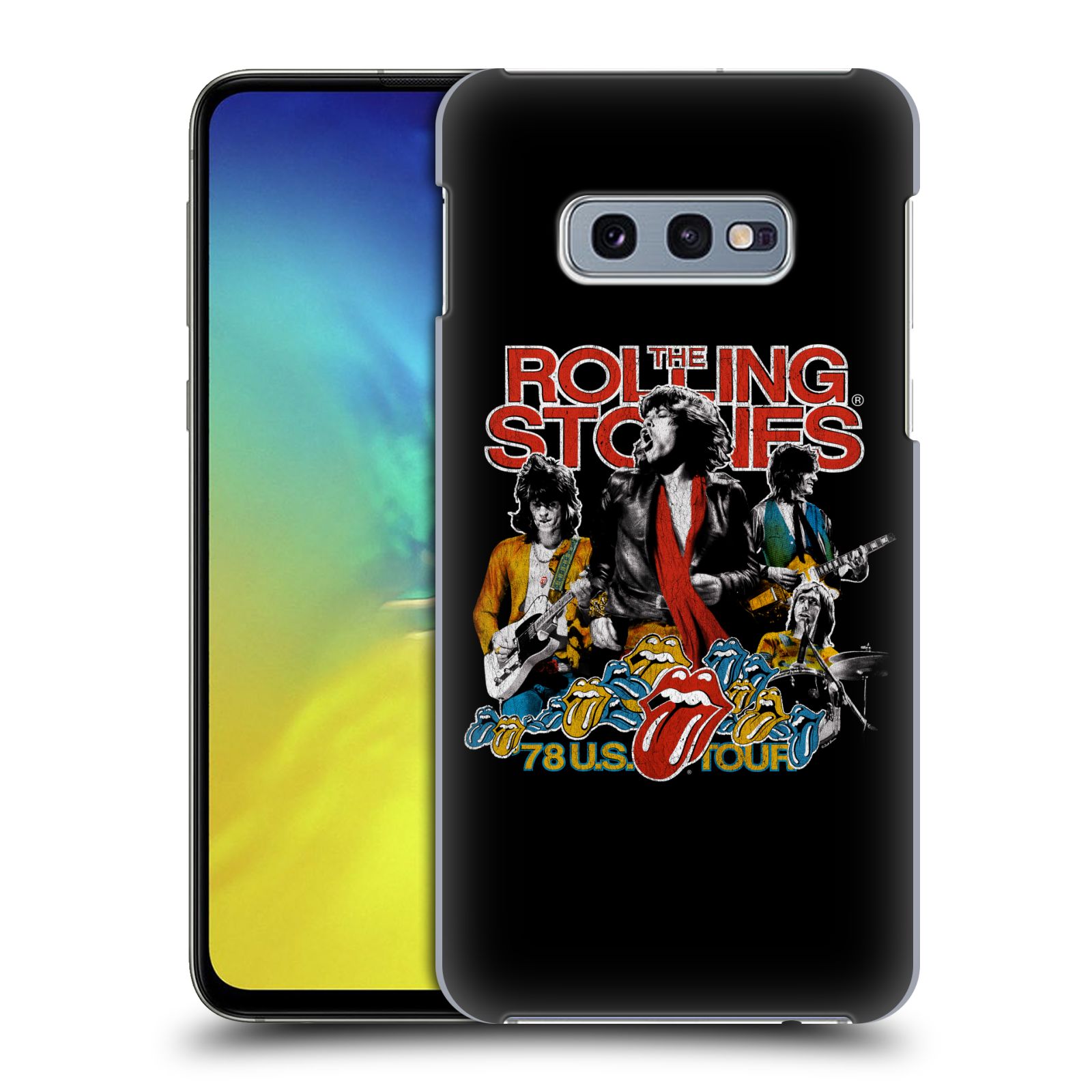 Pouzdro na mobil Samsung Galaxy S10e - HEAD CASE - rocková skupina Rolling Stones barevný motiv
