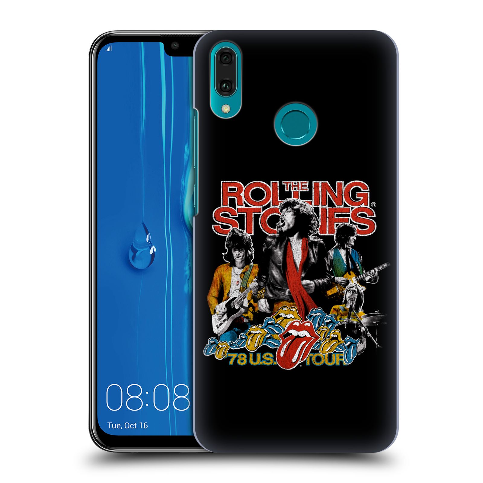 Pouzdro na mobil Huawei Y9 2019 - HEAD CASE - rocková skupina Rolling Stones barevný motiv