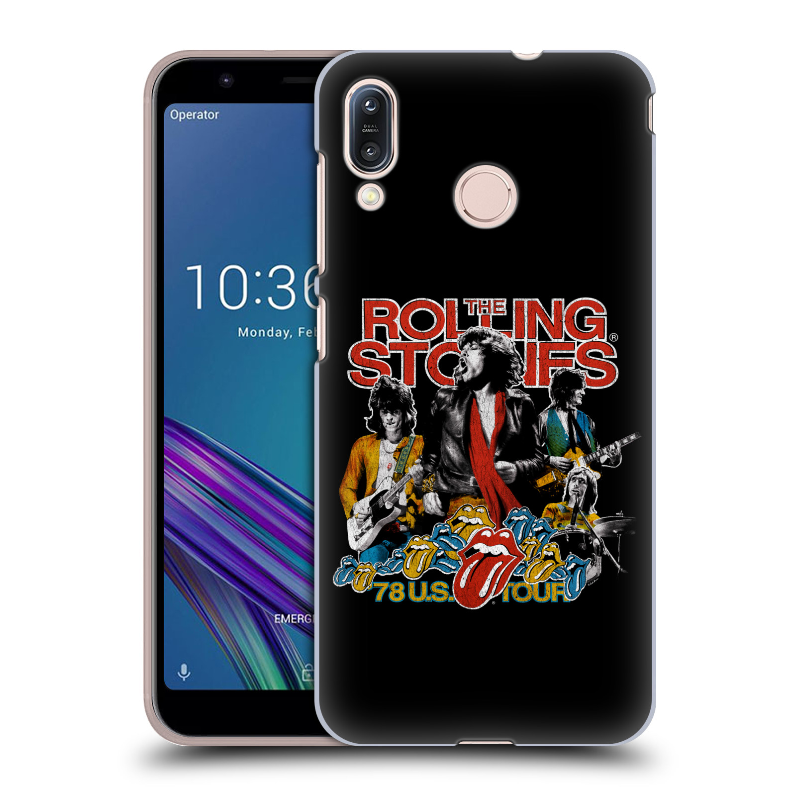 Pouzdro na mobil Asus Zenfone Max M1 (ZB555KL) - HEAD CASE - rocková skupina Rolling Stones barevný motiv
