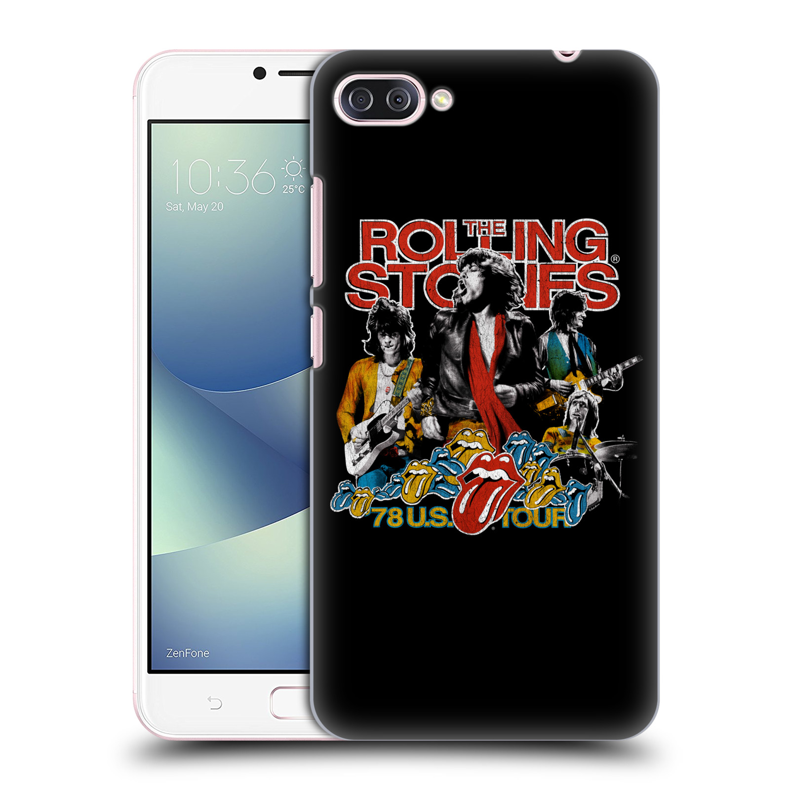HEAD CASE plastový obal na mobil Asus Zenfone 4 MAX ZC554KL rocková skupina Rolling Stones barevný motiv