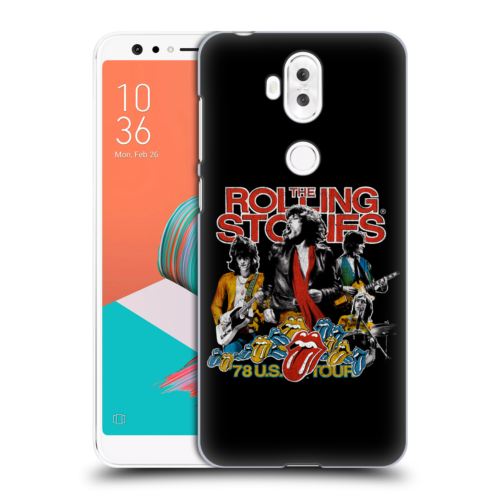 HEAD CASE plastový obal na mobil Asus Zenfone 5 LITE ZC600KL rocková skupina Rolling Stones barevný motiv