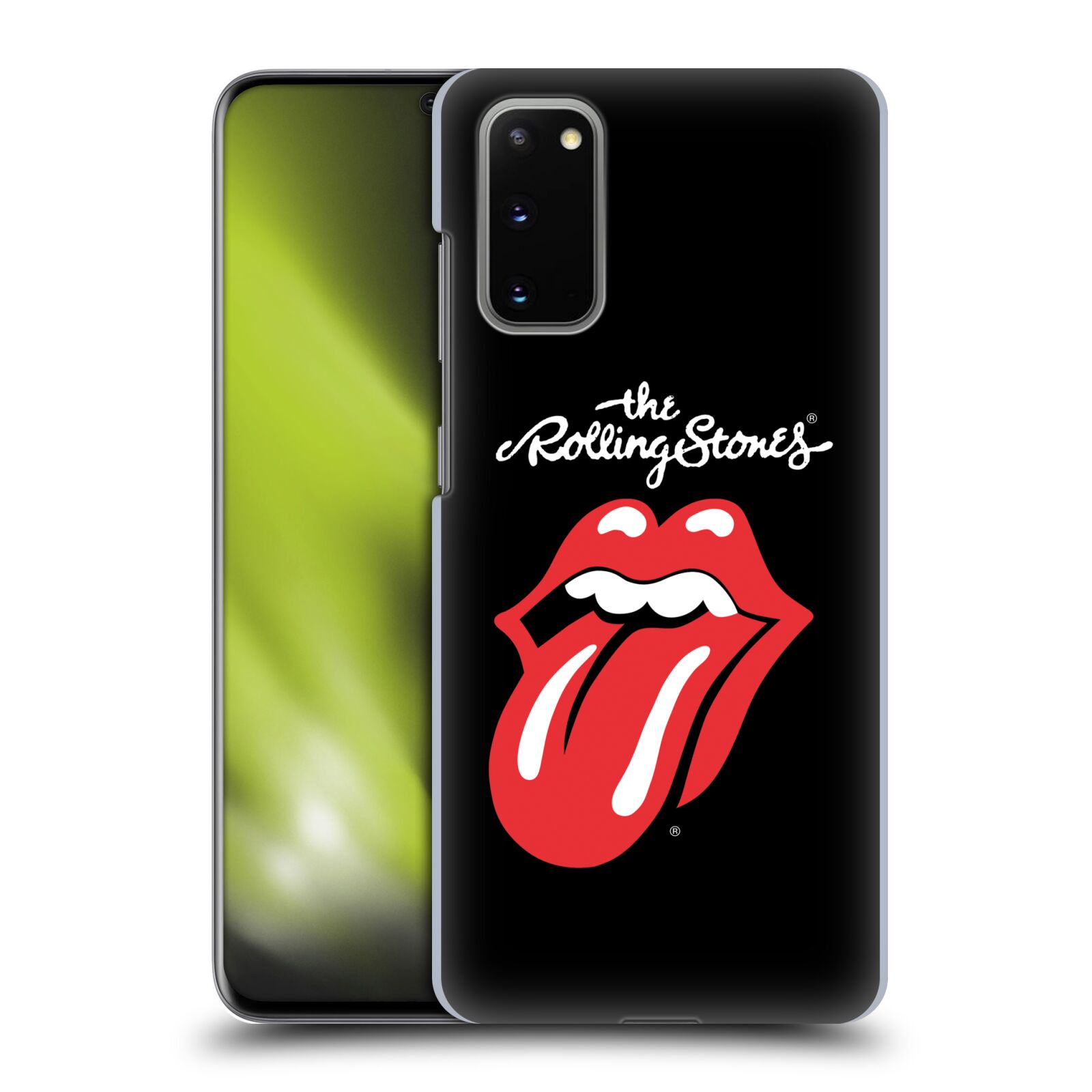 Pouzdro na mobil Samsung Galaxy S20 - HEAD CASE - rocková skupina Rolling Stones znak černá a červená