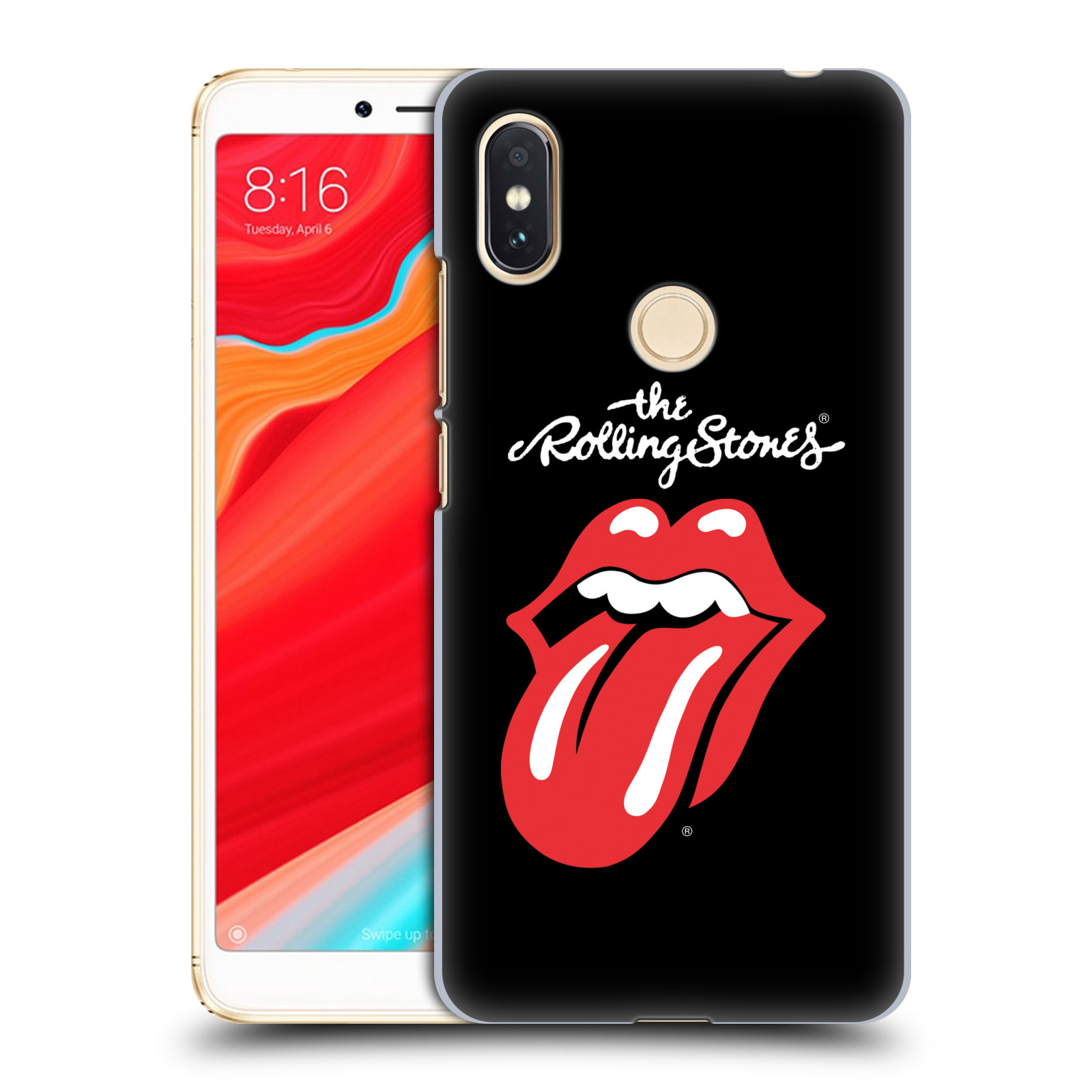 HEAD CASE plastový obal na mobil Xiaomi Redmi S2 rocková skupina Rolling Stones znak černá a červená