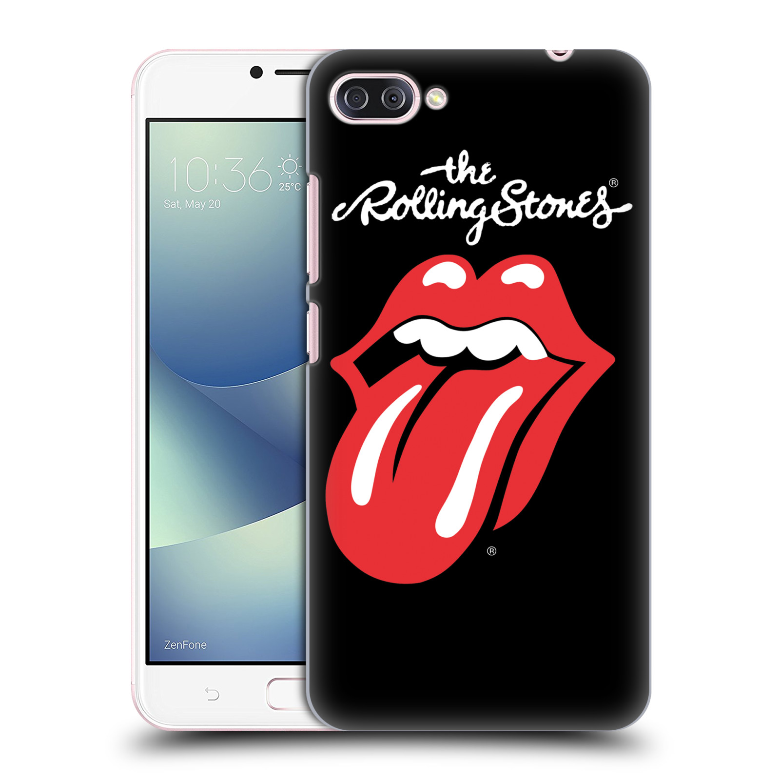 HEAD CASE plastový obal na mobil Asus Zenfone 4 MAX ZC554KL rocková skupina Rolling Stones znak černá a červená