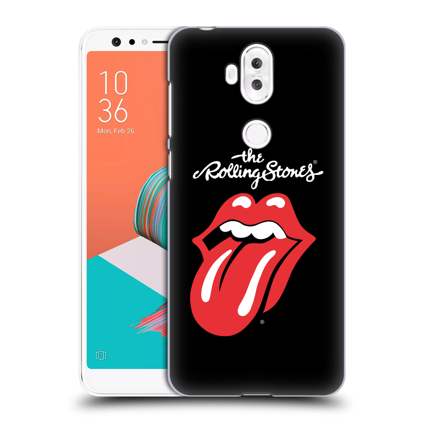 HEAD CASE plastový obal na mobil Asus Zenfone 5 LITE ZC600KL rocková skupina Rolling Stones znak černá a červená