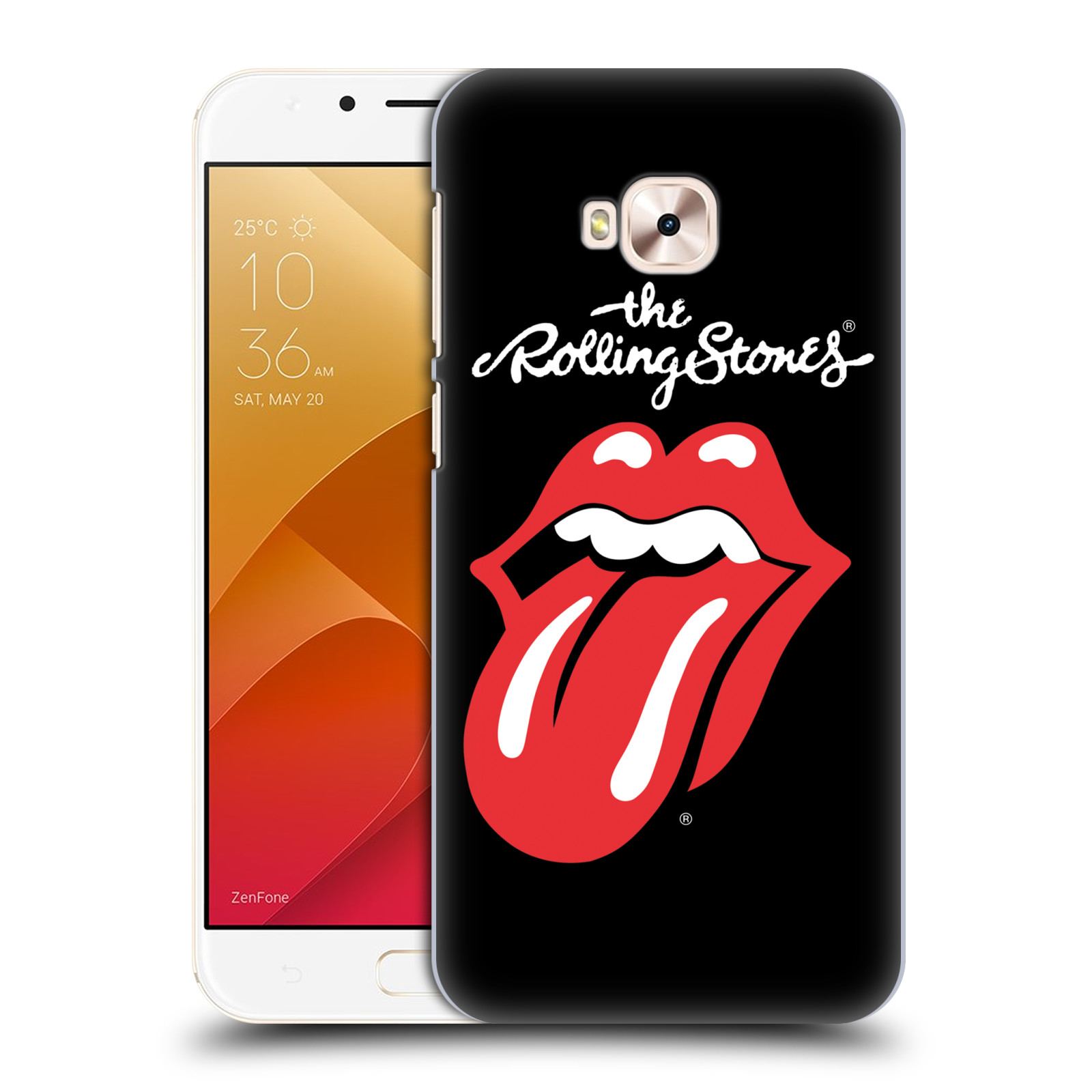 HEAD CASE plastový obal na mobil Asus Zenfone 4 Selfie Pro ZD552KL rocková skupina Rolling Stones znak černá a červená