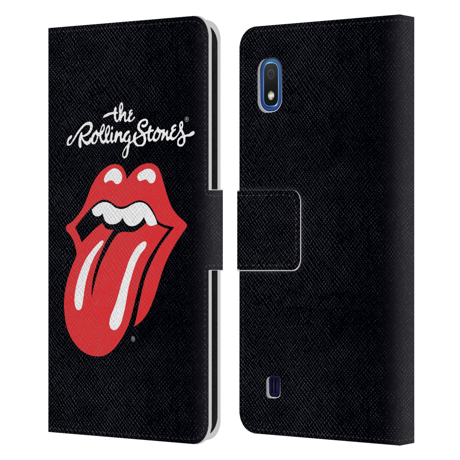 Pouzdro na mobil Samsung Galaxy A10 - Head Case - Rolling Stones - Logo černé pozadí