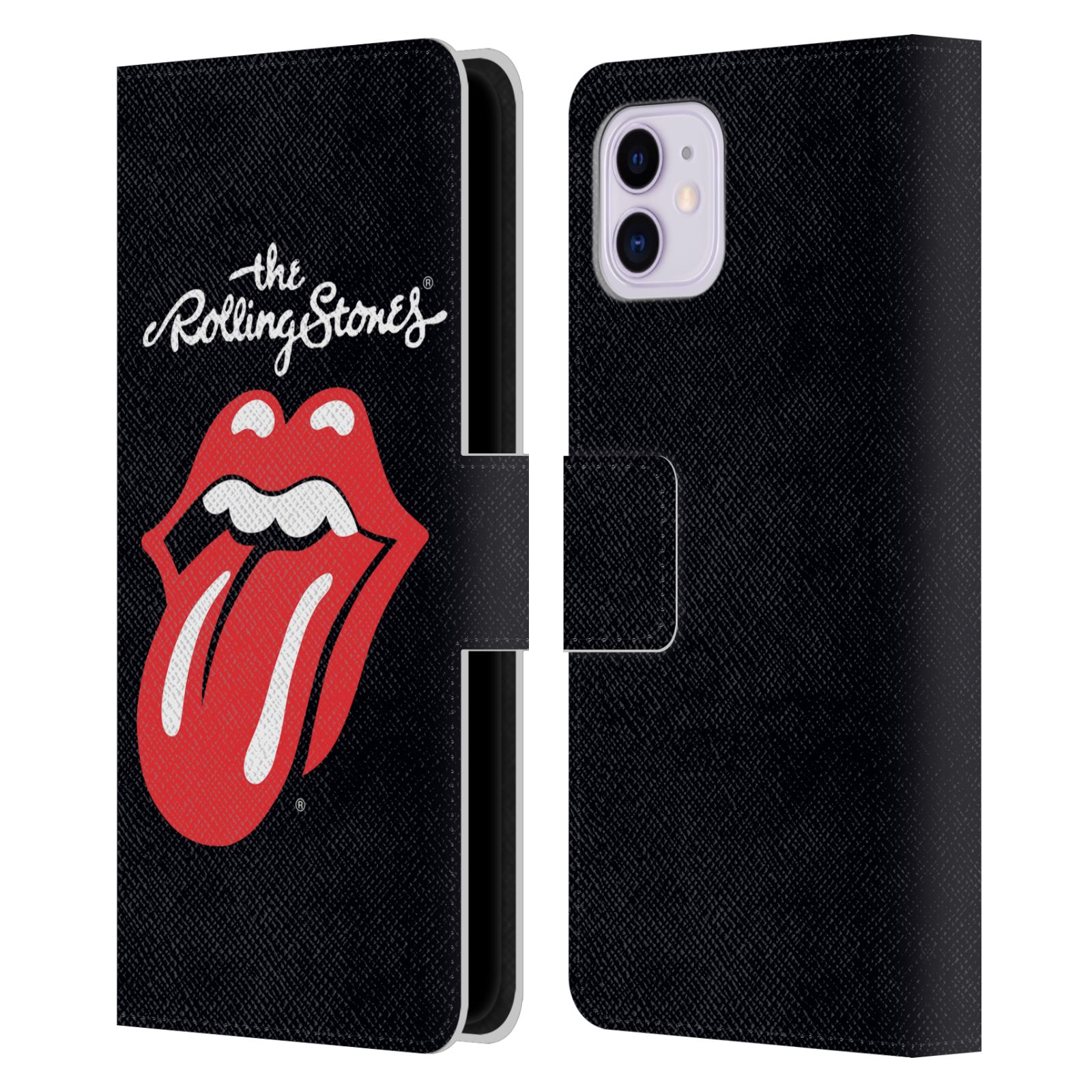 Pouzdro na mobil Apple Iphone 11 - Head Case - Rolling Stones - Logo černé pozadí