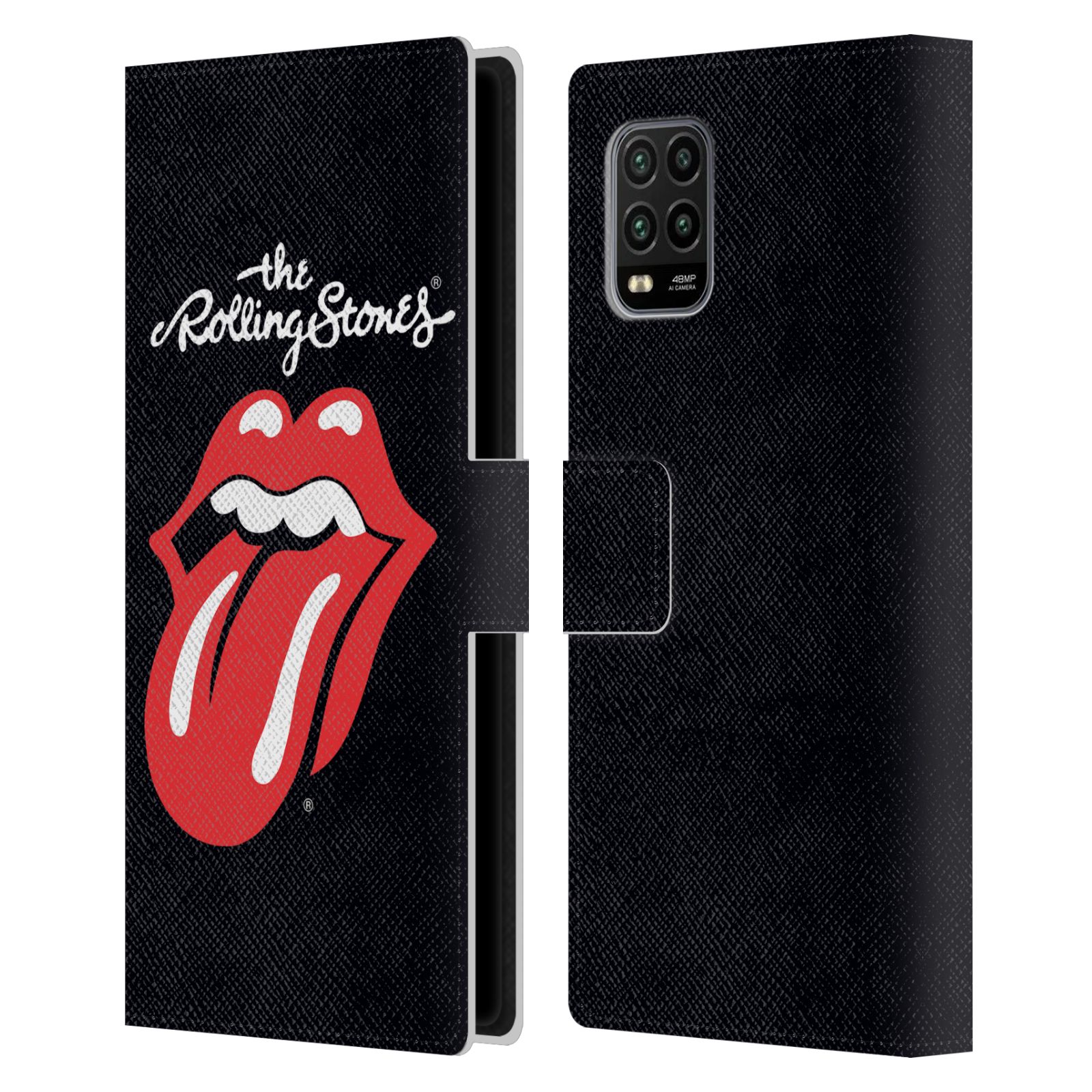 Pouzdro na mobil Xiaomi Mi 10 LITE - Head Case - Rolling Stones - Logo černé pozadí