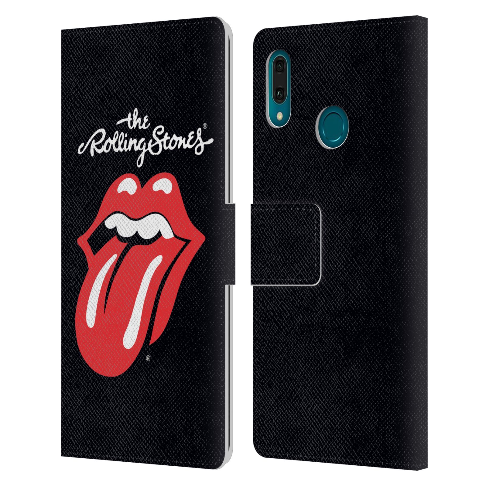 Pouzdro na mobil Huawei Y9 2019 - Head Case - Rolling Stones - Logo černé pozadí