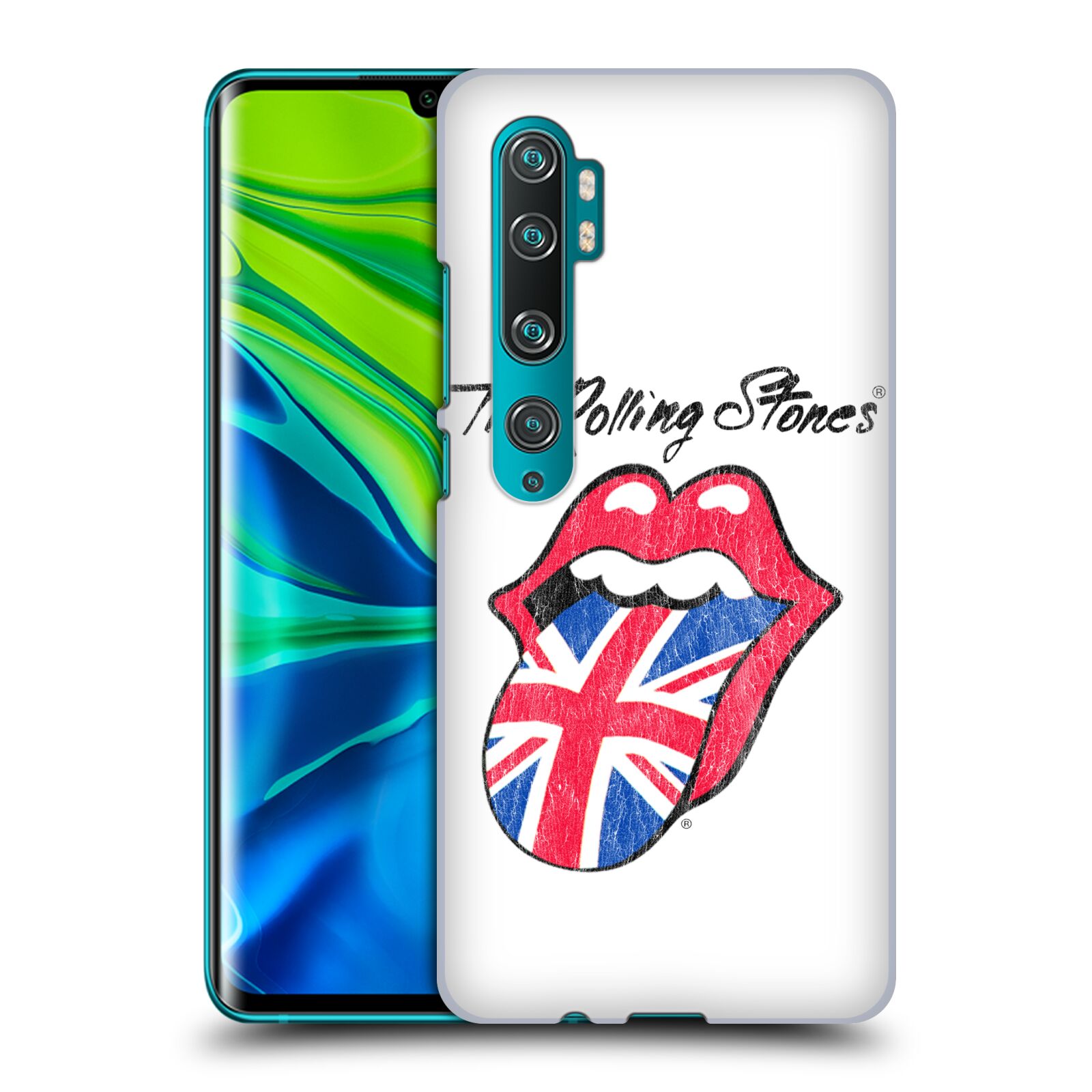 Pouzdro na mobil Xiaomi Mi Note 10 / Mi Note 10 PRO - HEAD CASE - rocková skupina Rolling Stones bílé pozadí