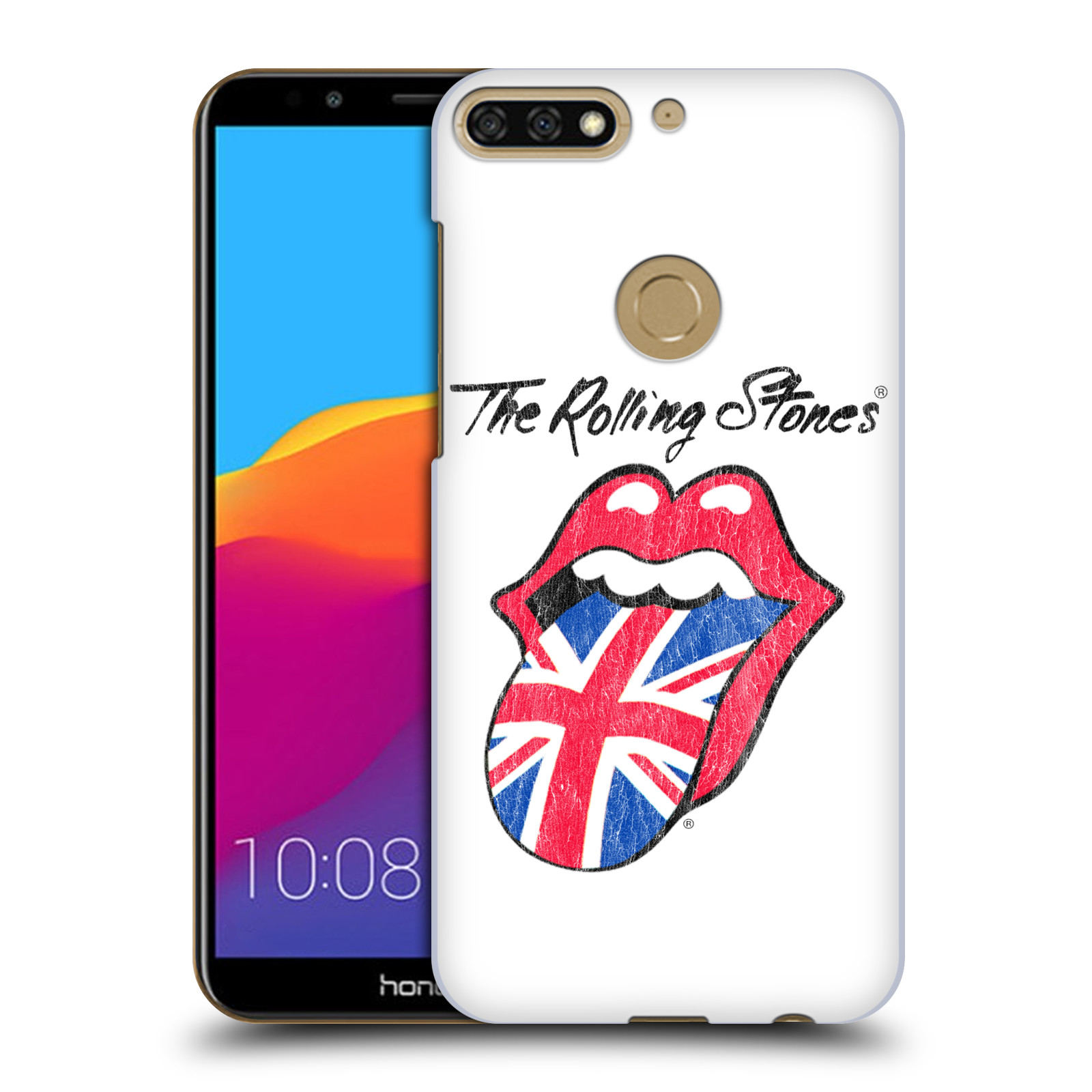 HEAD CASE plastový obal na mobil Honor 7c rocková skupina Rolling Stones bílé pozadí