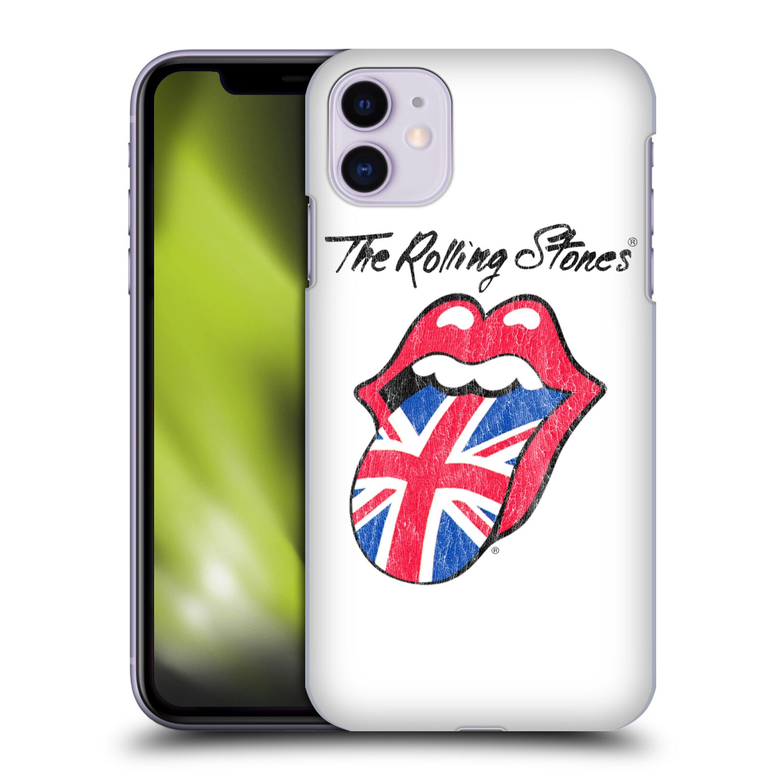 Pouzdro na mobil Apple Iphone 11 - HEAD CASE - rocková skupina Rolling Stones bílé pozadí