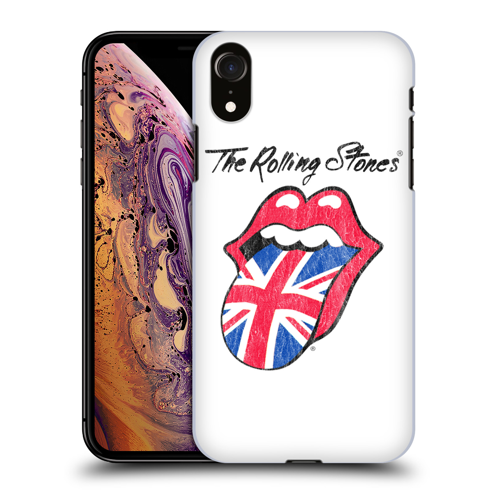HEAD CASE plastový obal na mobil Apple Iphone XR rocková skupina Rolling Stones bílé pozadí