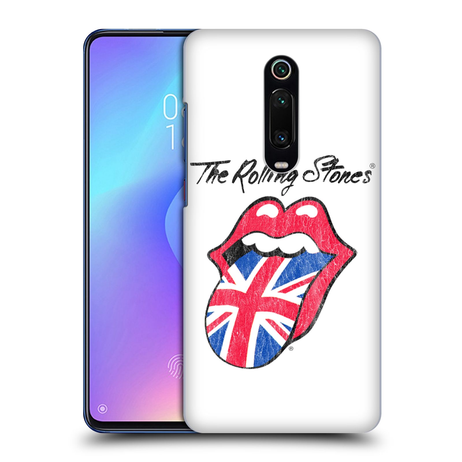 Pouzdro na mobil Xiaomi Mi 9T PRO - HEAD CASE - rocková skupina Rolling Stones bílé pozadí
