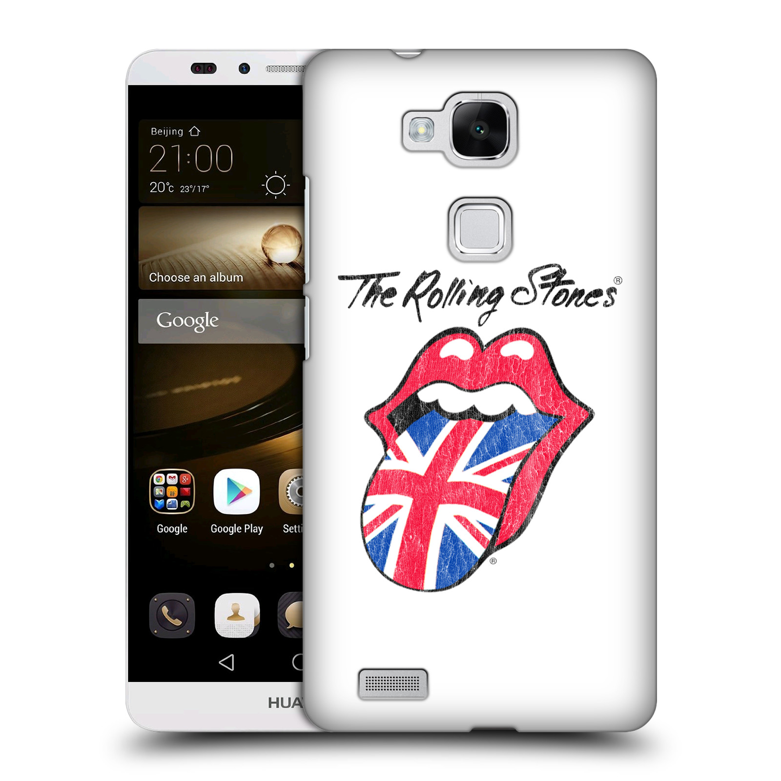 HEAD CASE plastový obal na mobil Huawei Mate 7 rocková skupina Rolling Stones bílé pozadí