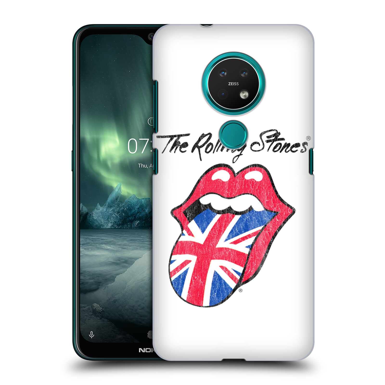 Pouzdro na mobil NOKIA 7.2 - HEAD CASE - rocková skupina Rolling Stones bílé pozadí
