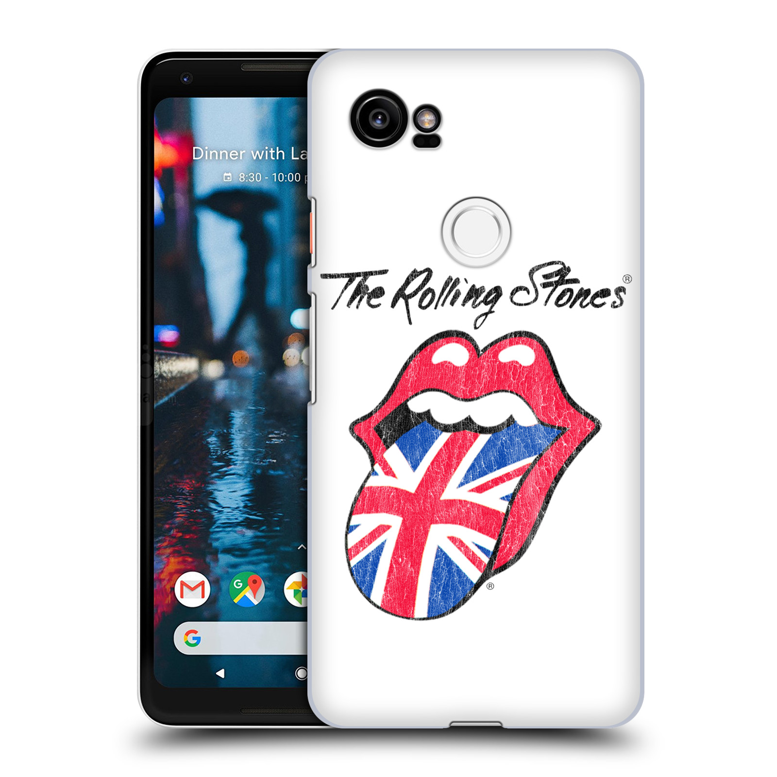 HEAD CASE plastový obal na mobil Google Pixel 2 XL rocková skupina Rolling Stones bílé pozadí