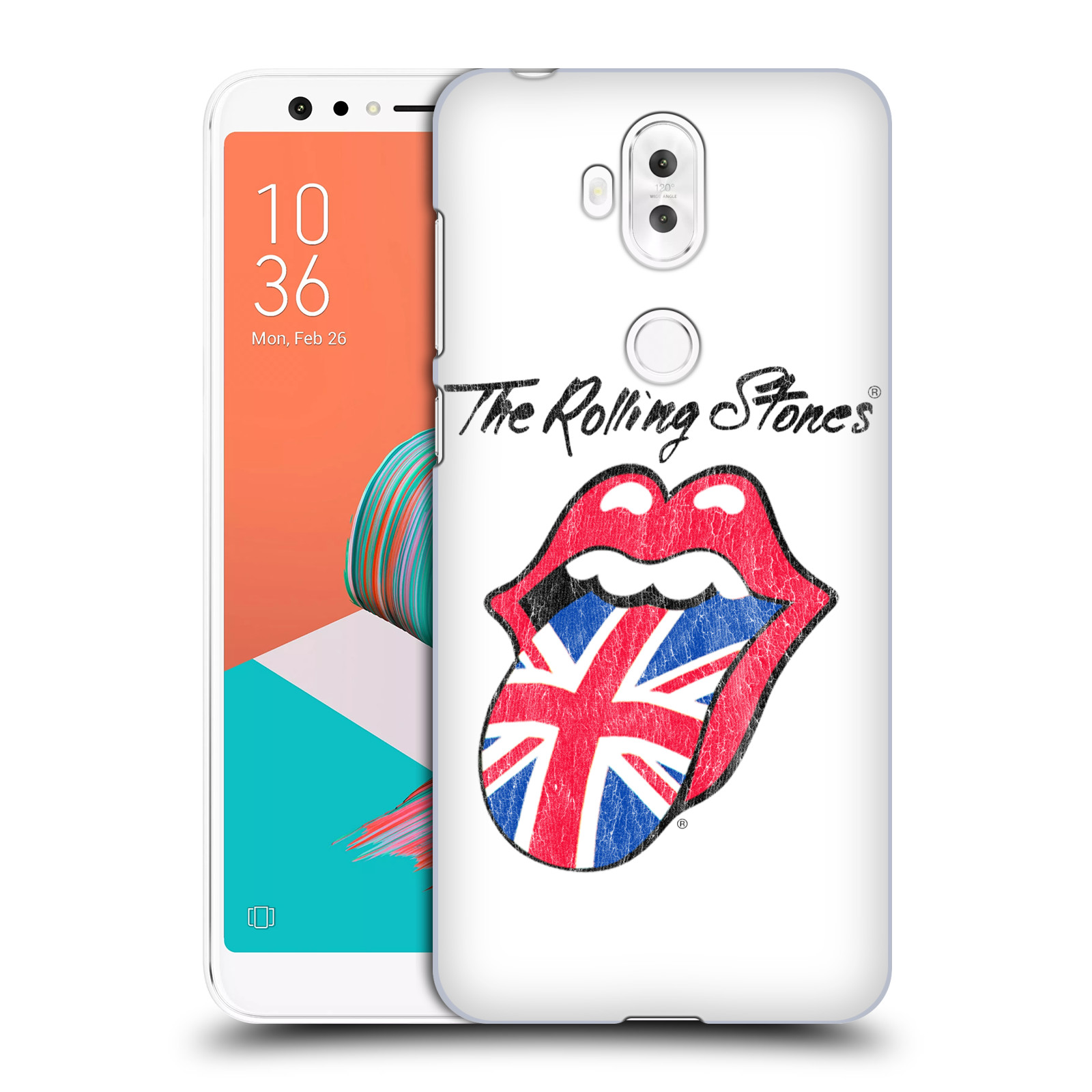 HEAD CASE plastový obal na mobil Asus Zenfone 5 LITE ZC600KL rocková skupina Rolling Stones bílé pozadí