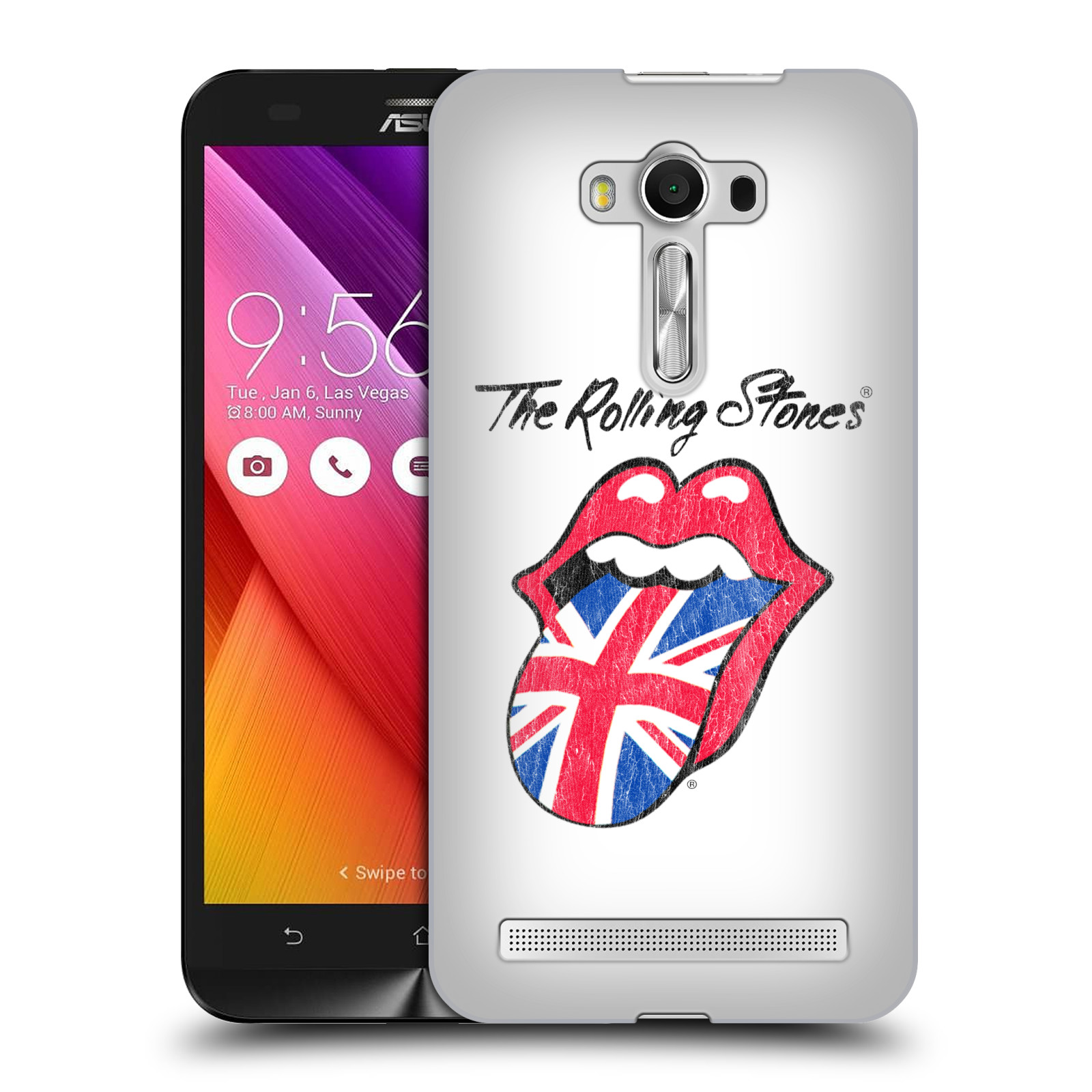 HEAD CASE plastový obal na mobil Asus Zenfone 2 LASER (5,5 displej ZE550KL) rocková skupina Rolling Stones bílé pozadí