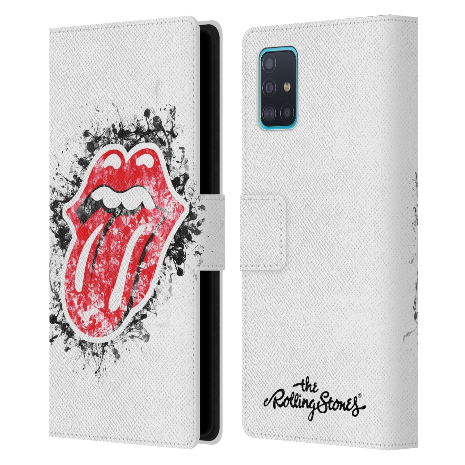 Pouzdro na mobil Samsung Galaxy A51 (A515F) - Head Case - Rolling Stones - Logo bílé pozadí