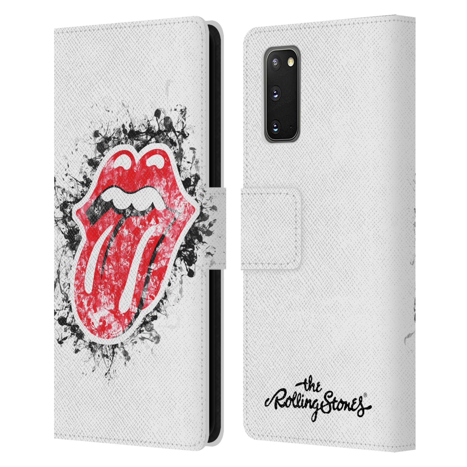 Pouzdro na mobil Samsung Galaxy S20 - Head Case - Rolling Stones - Logo bílé pozadí