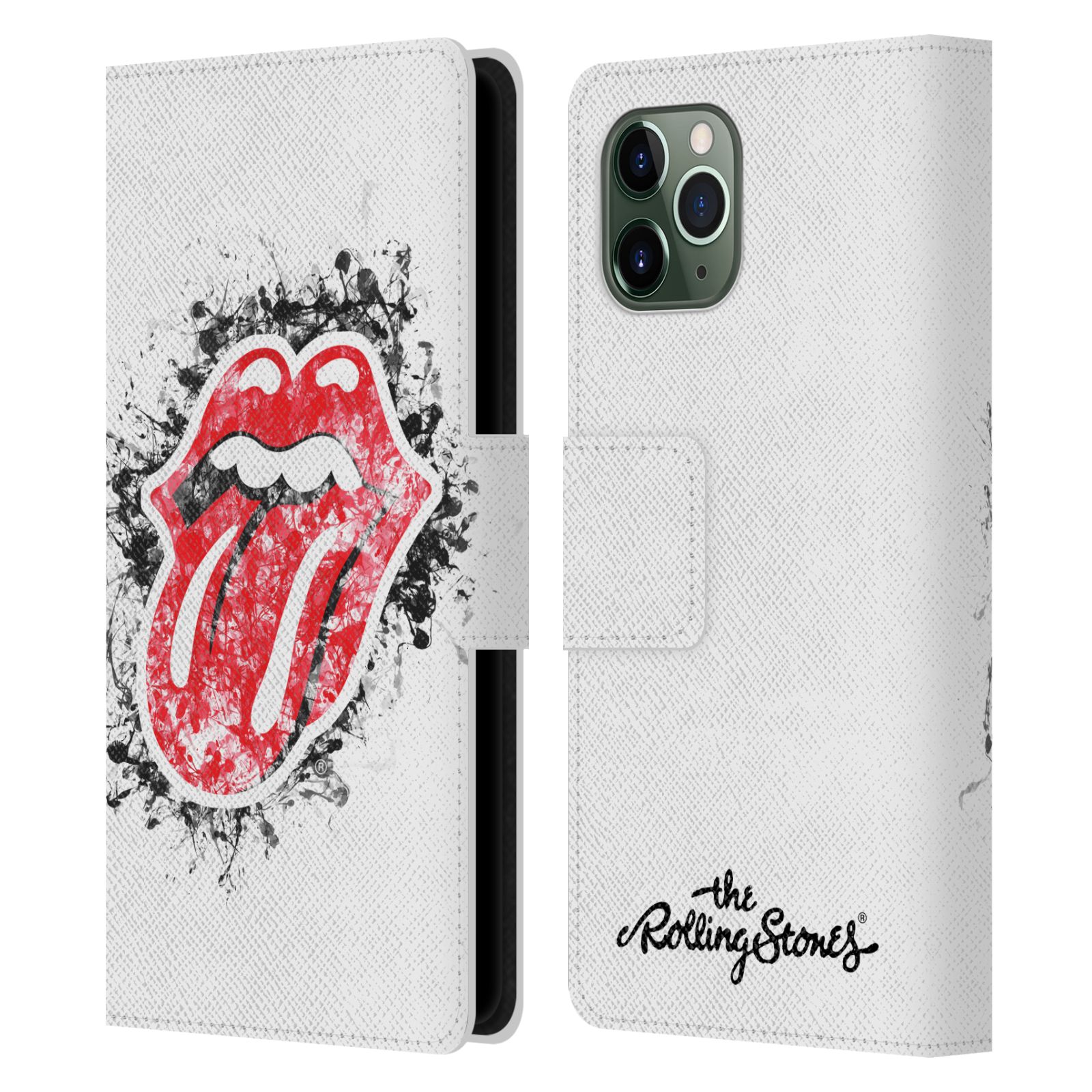 Pouzdro na mobil Apple Iphone 11 PRO - Head Case - Rolling Stones - Logo bílé pozadí