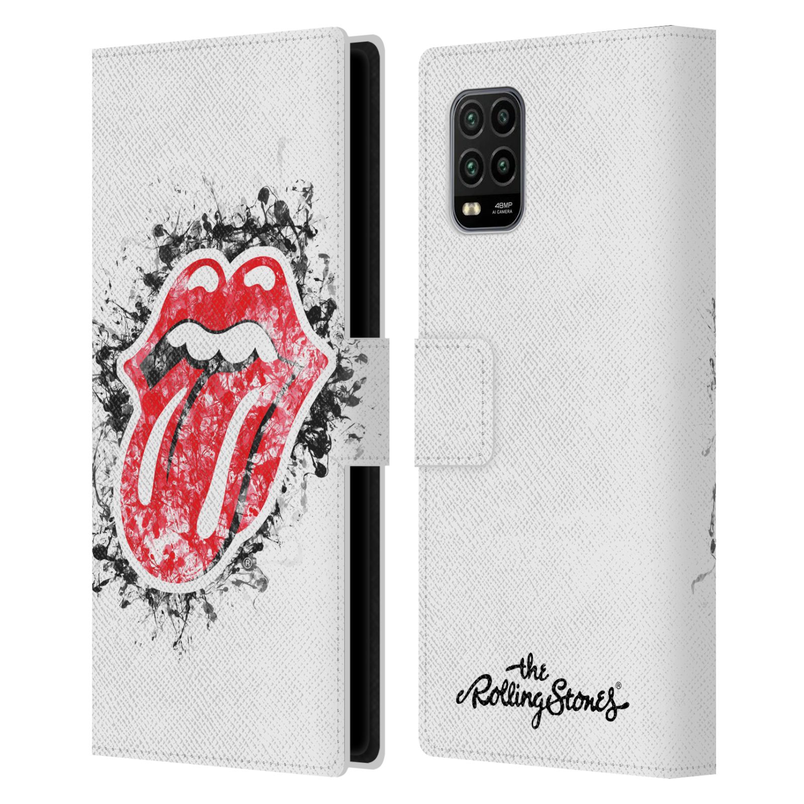 Pouzdro na mobil Xiaomi Mi 10 LITE - Head Case - Rolling Stones - Logo bílé pozadí