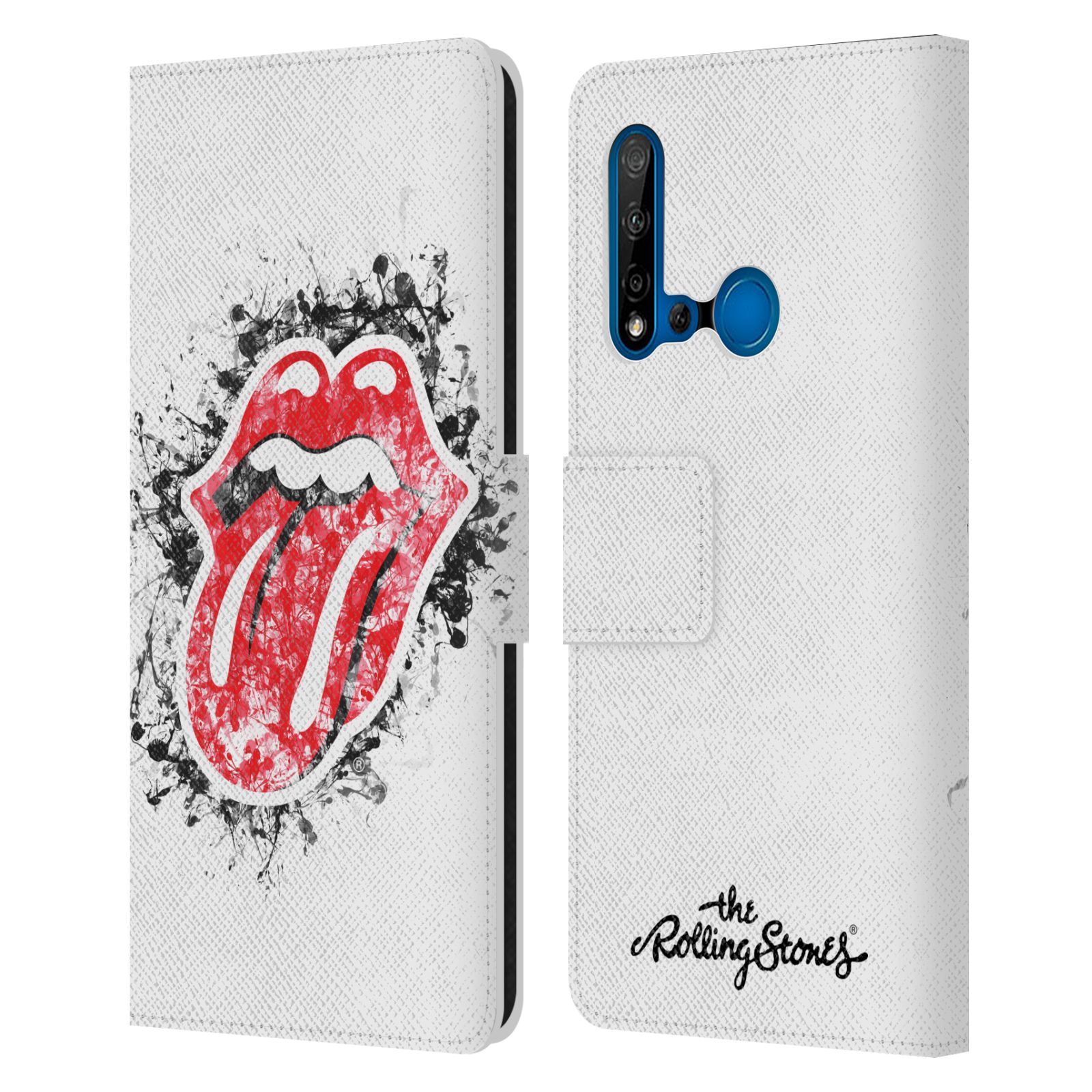 Pouzdro na mobil Huawei P20 LITE 2019 - Head Case - Rolling Stones - Logo bílé pozadí