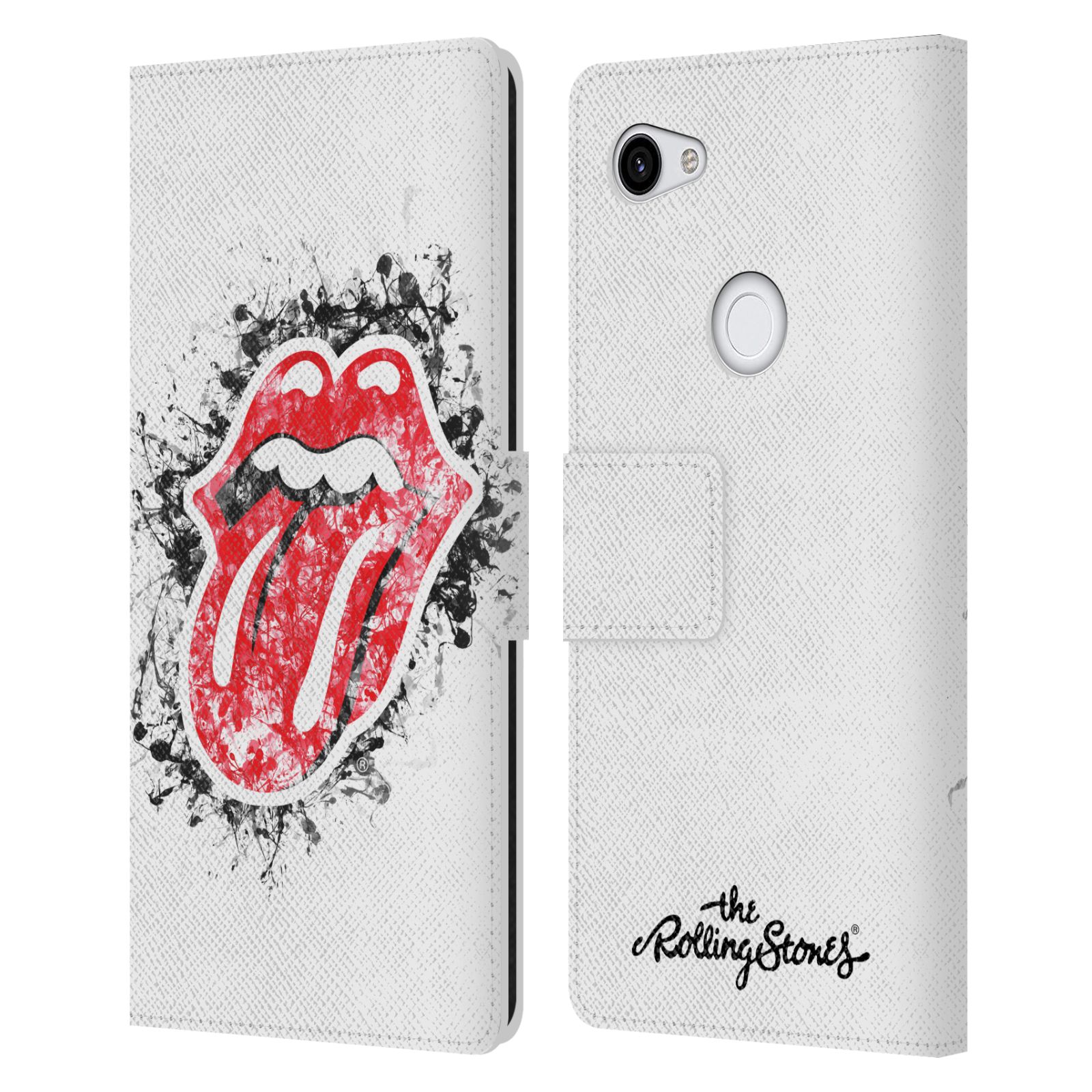 Pouzdro na mobil Google Pixel 3a XL - Head Case - Rolling Stones - Logo bílé pozadí