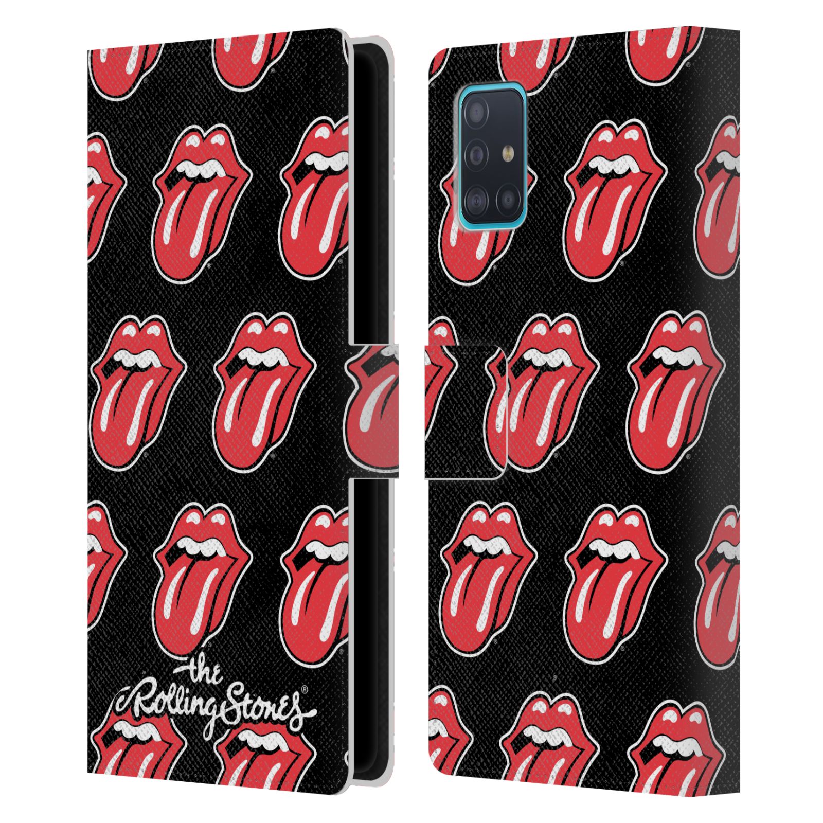 Pouzdro na mobil Samsung Galaxy A51 (A515F) - Head Case - Rolling Stones černé pozadí