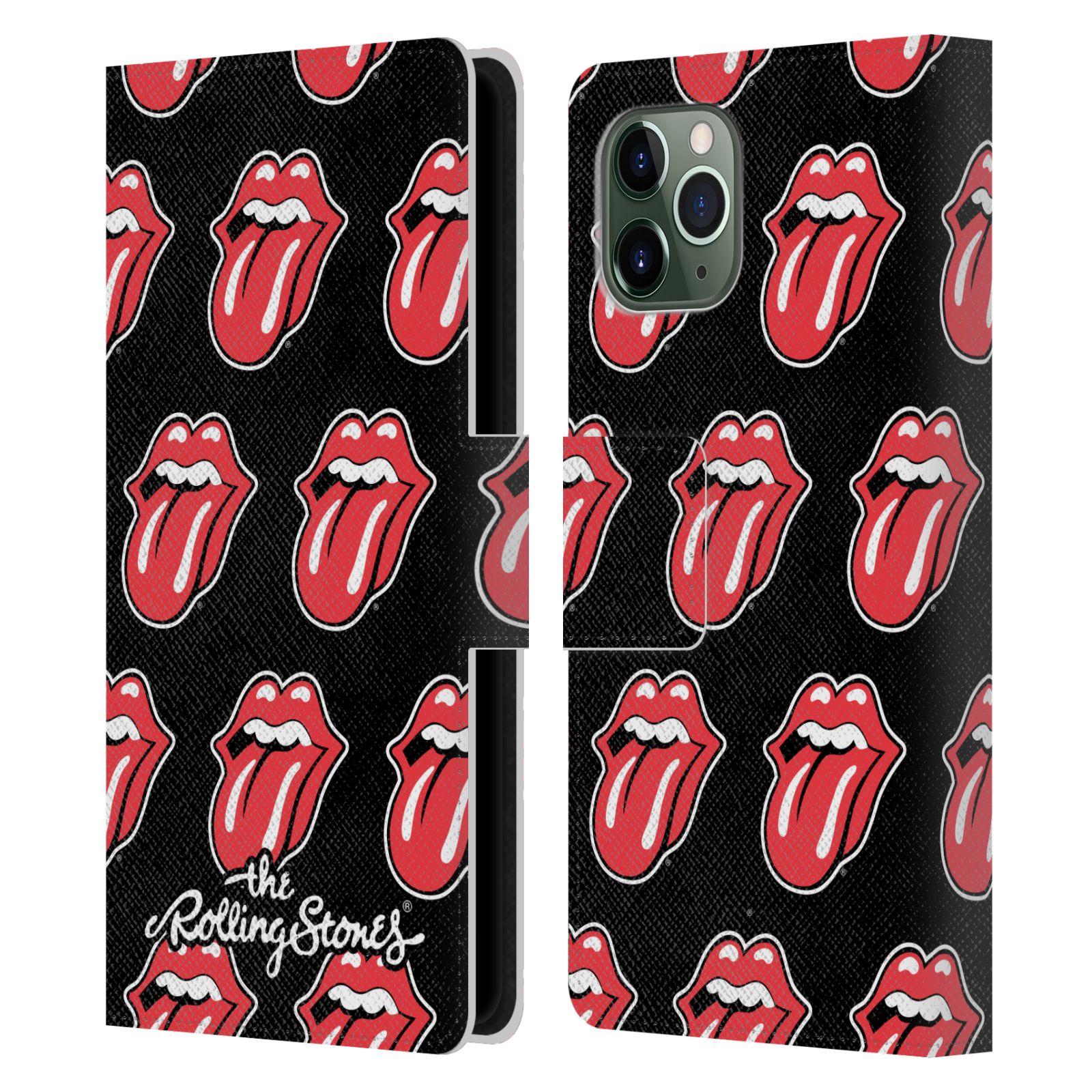 Pouzdro na mobil Apple Iphone 11 PRO - Head Case - Rolling Stones černé pozadí