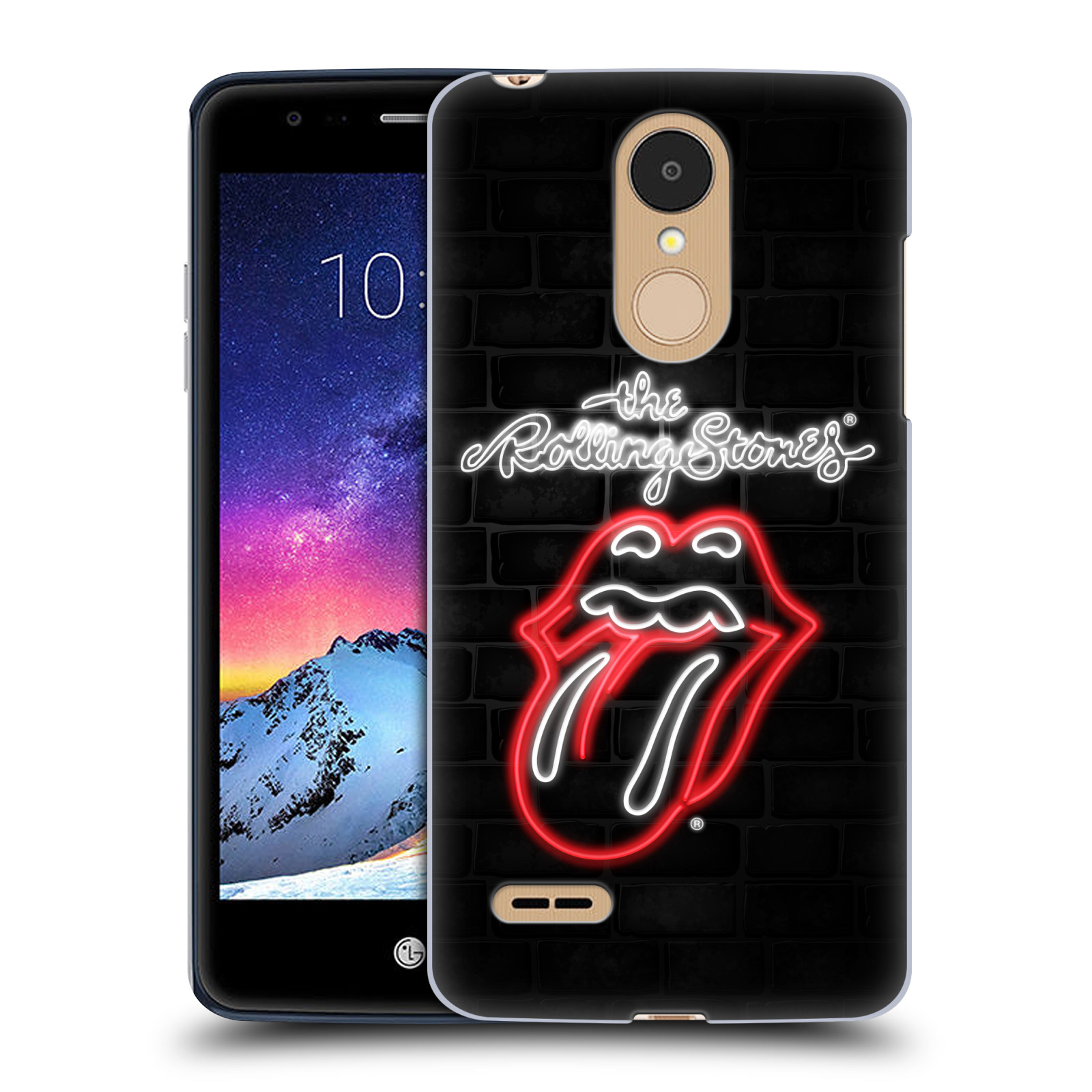 HEAD CASE plastový obal na mobil LG K9 / K8 2018 rocková skupina Rolling Stones neon