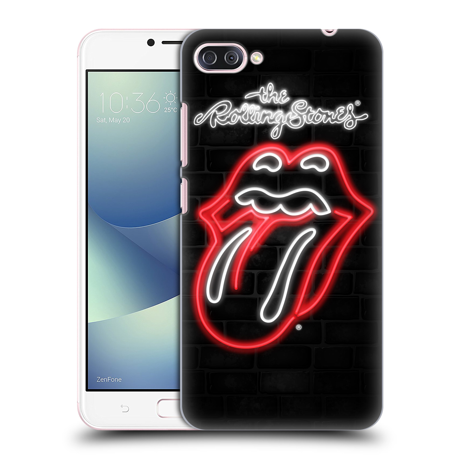 HEAD CASE plastový obal na mobil Asus Zenfone 4 MAX ZC554KL rocková skupina Rolling Stones neon