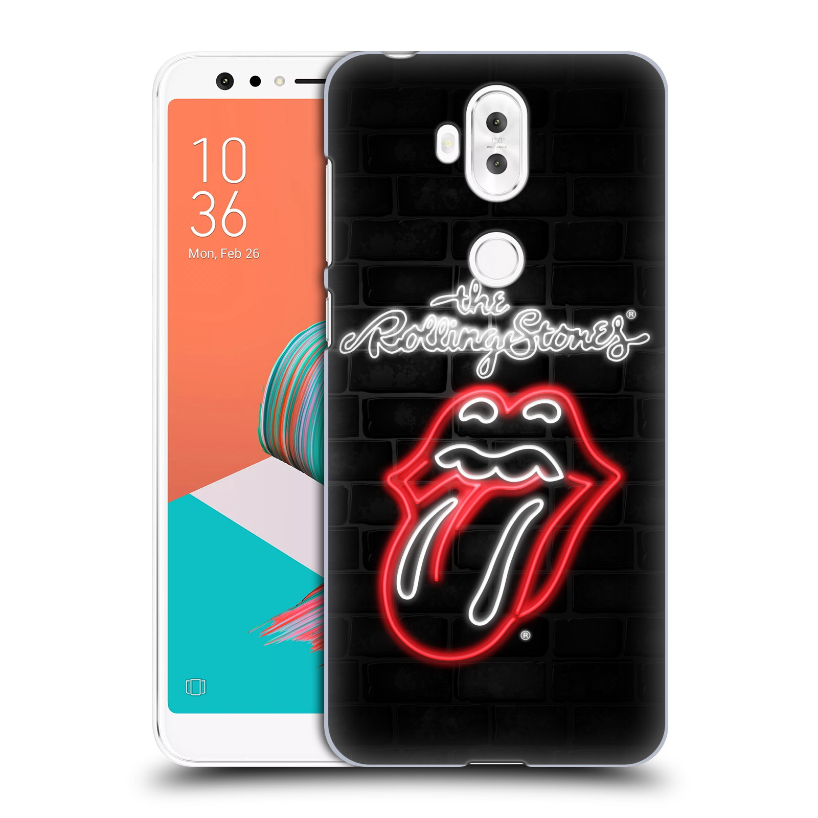 HEAD CASE plastový obal na mobil Asus Zenfone 5 LITE ZC600KL rocková skupina Rolling Stones neon