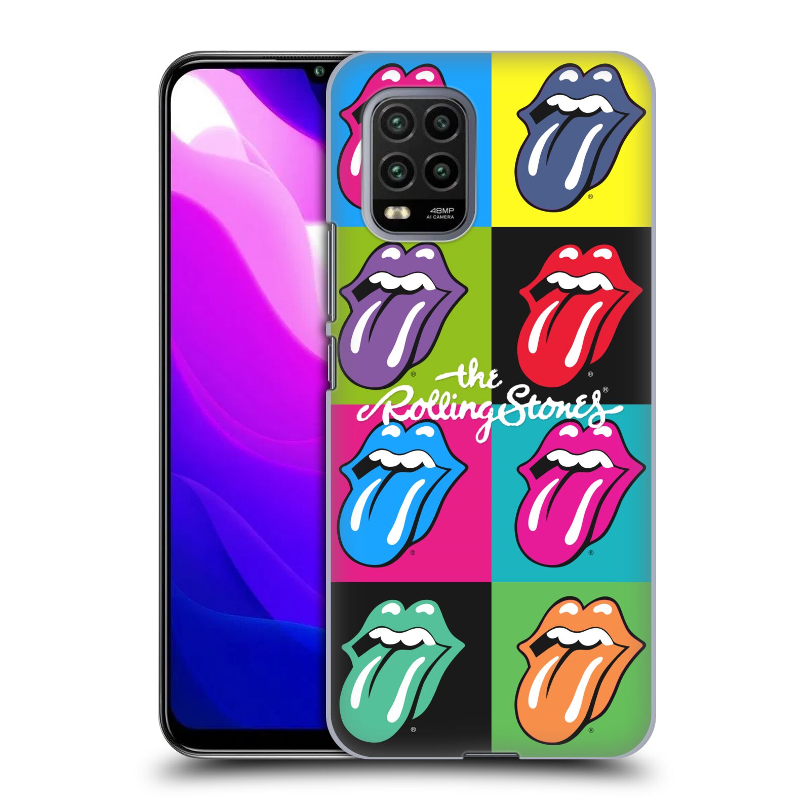 Zadní kryt, obal na mobil Xiaomi Mi 10 LITE rocková skupina Rolling Stones POP ART