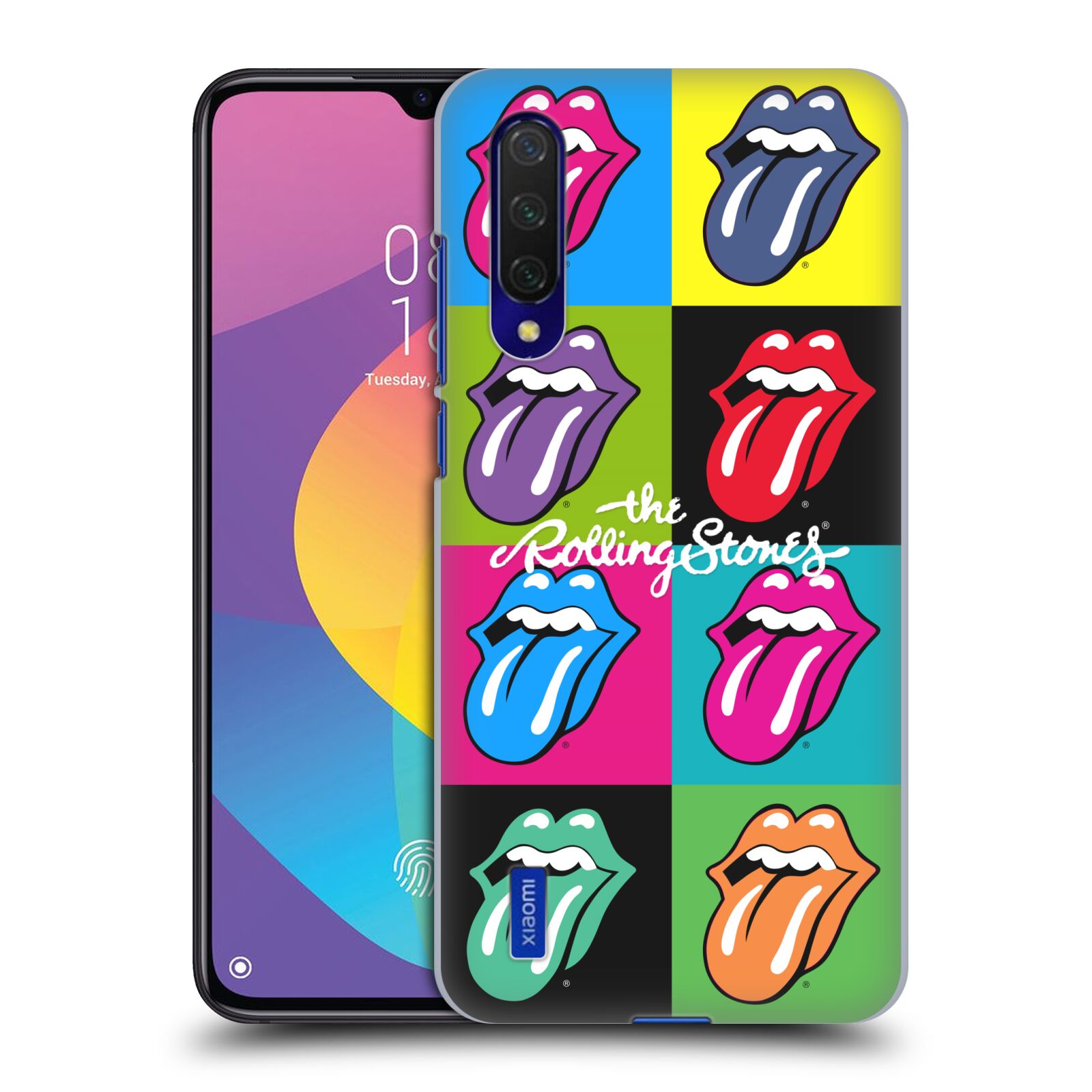 Zadní kryt na mobil Xiaomi MI 9 LITE rocková skupina Rolling Stones POP ART