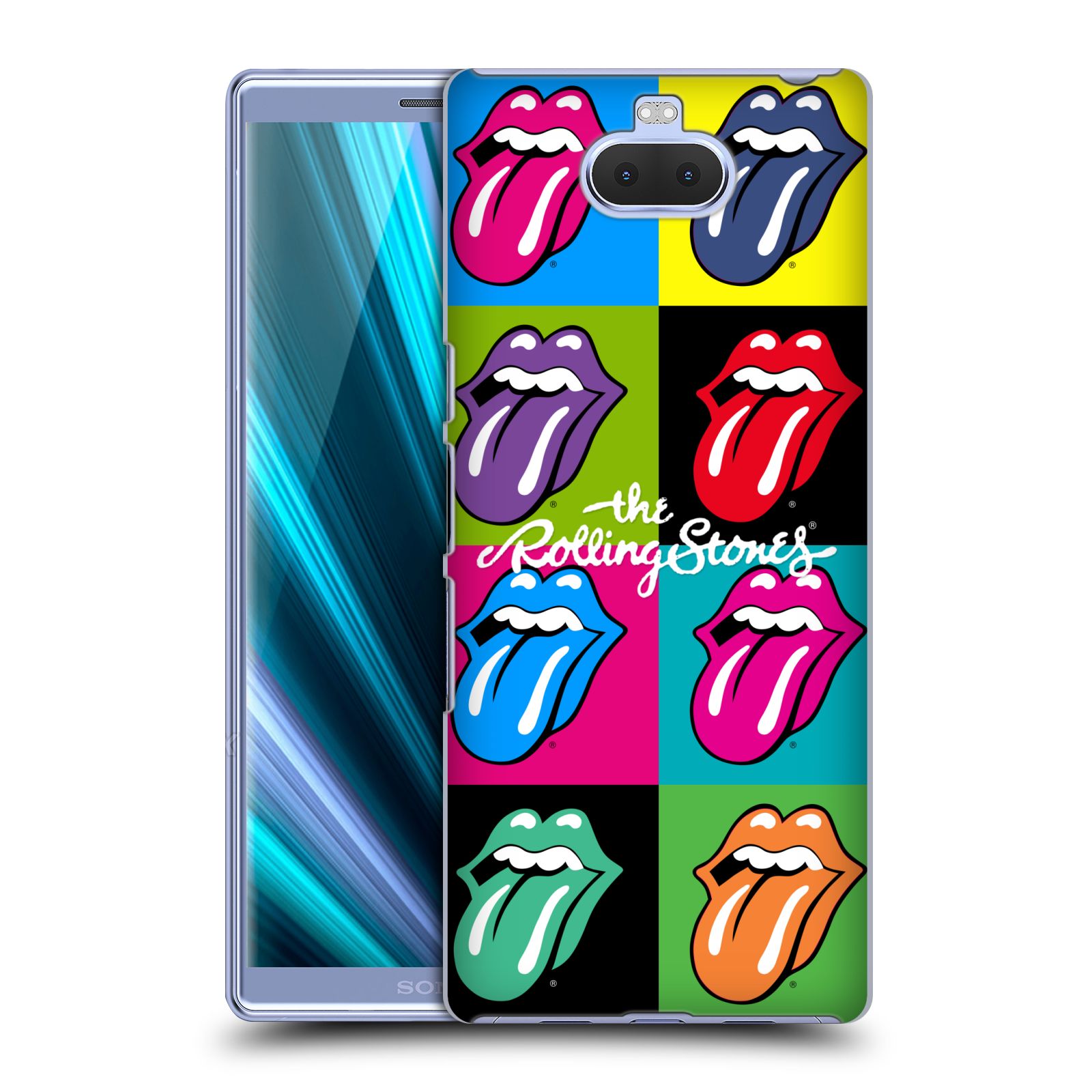 Pouzdro na mobil Sony Xperia 10 - Head Case - rocková skupina Rolling Stones POP ART