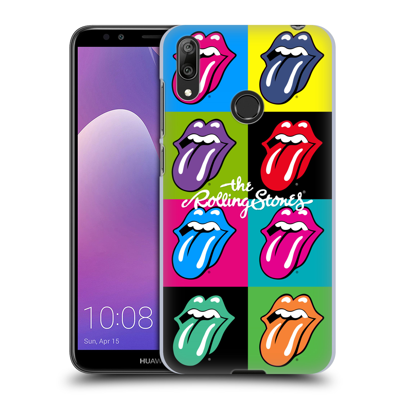 Pouzdro na mobil Huawei Y7 2019 - Head Case - rocková skupina Rolling Stones POP ART