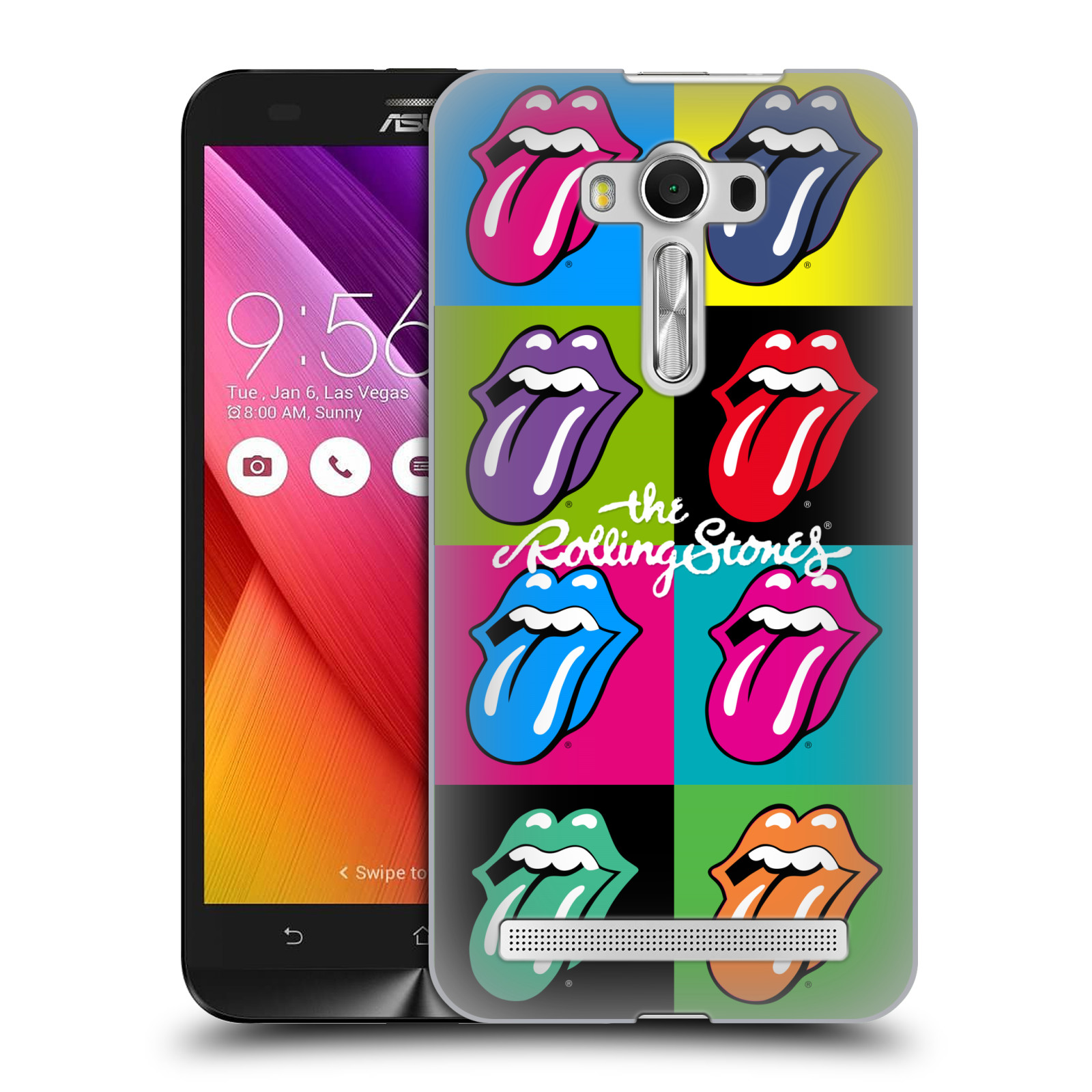 HEAD CASE plastový obal na mobil Asus Zenfone 2 LASER (5,5 displej ZE550KL) rocková skupina Rolling Stones POP ART