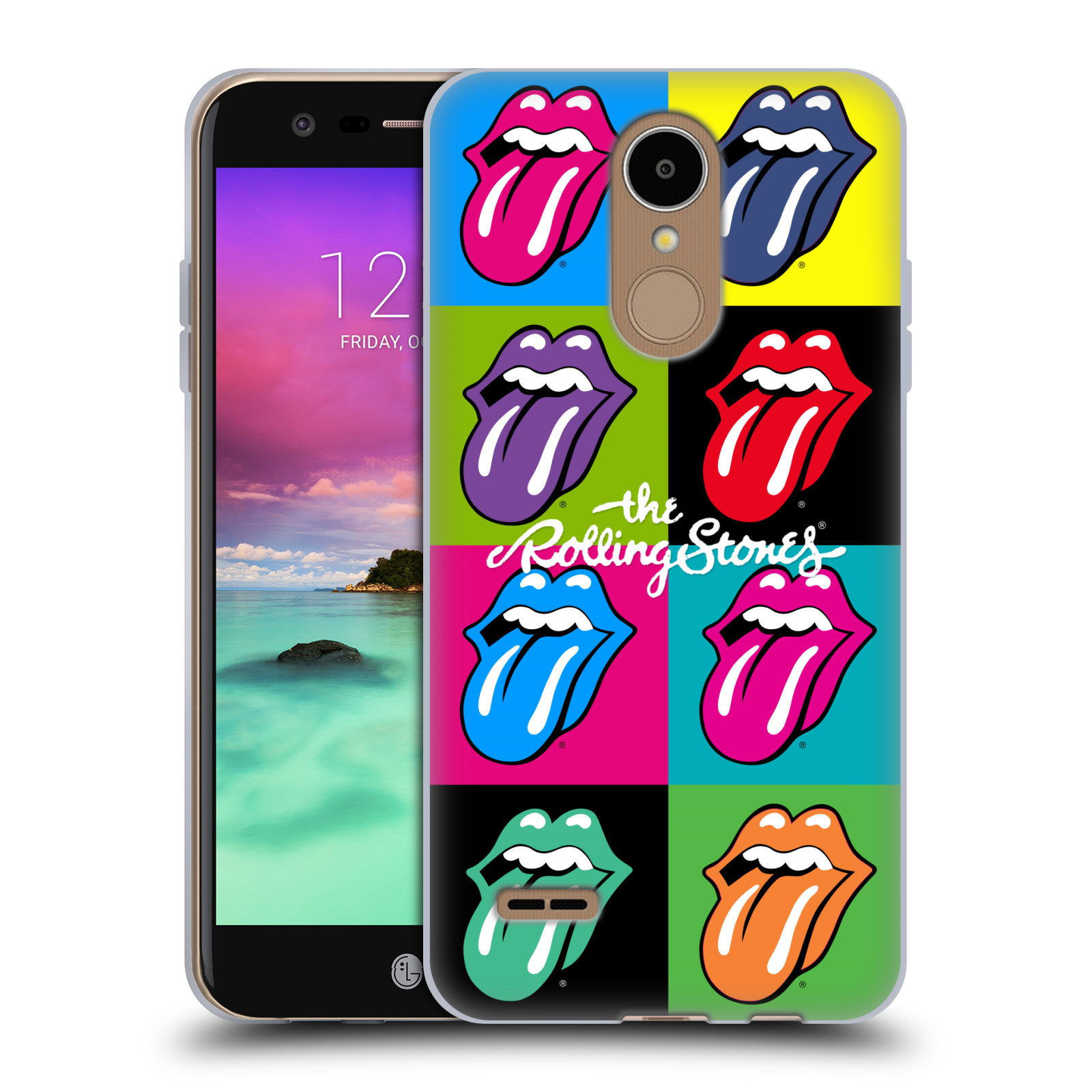 HEAD CASE silikonový obal na mobil LG K8 2017 / M200E, M200N rocková skupina Rolling Stones POP ART